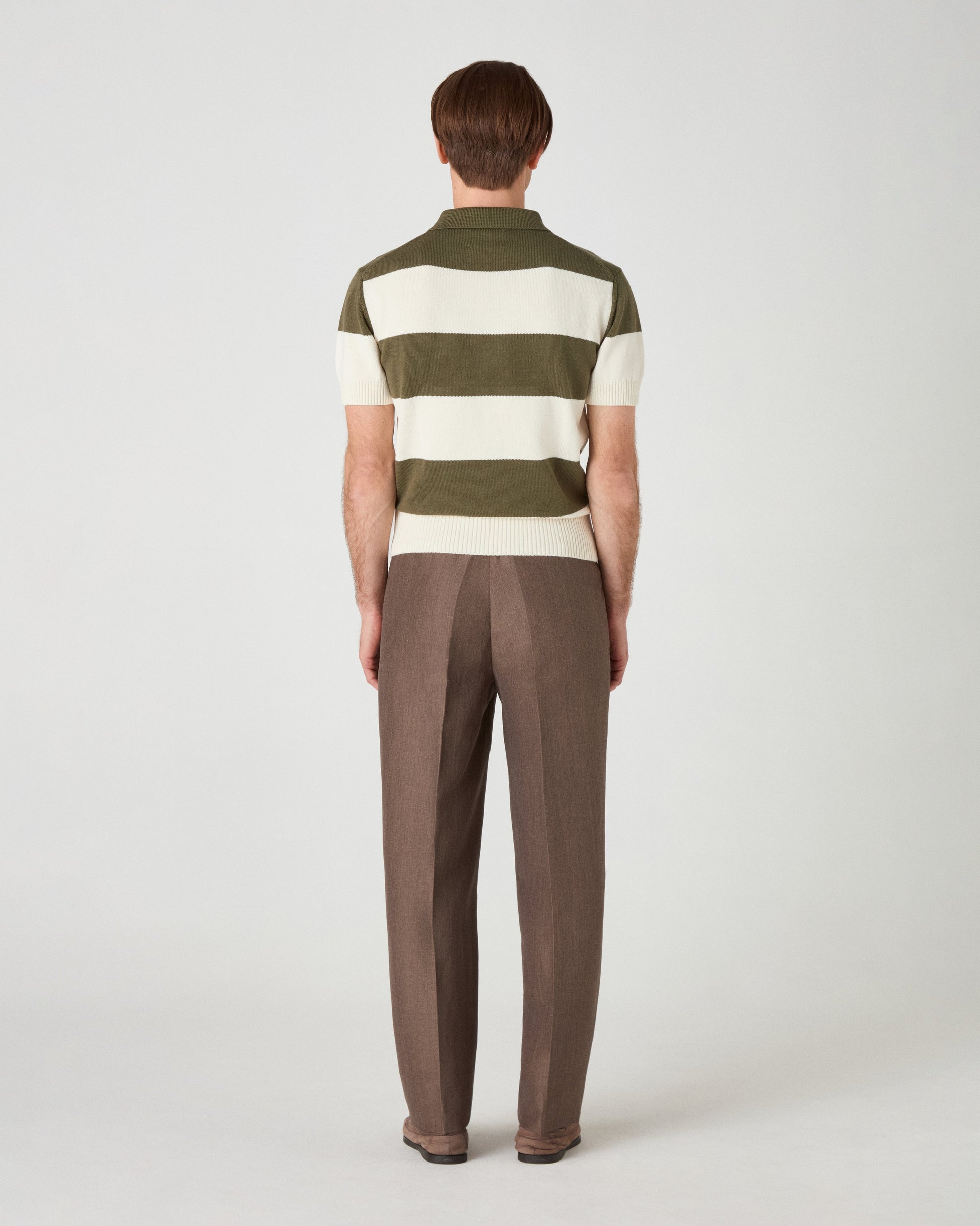 August Wool/Linen Trousers - Taupe Berg & Berg