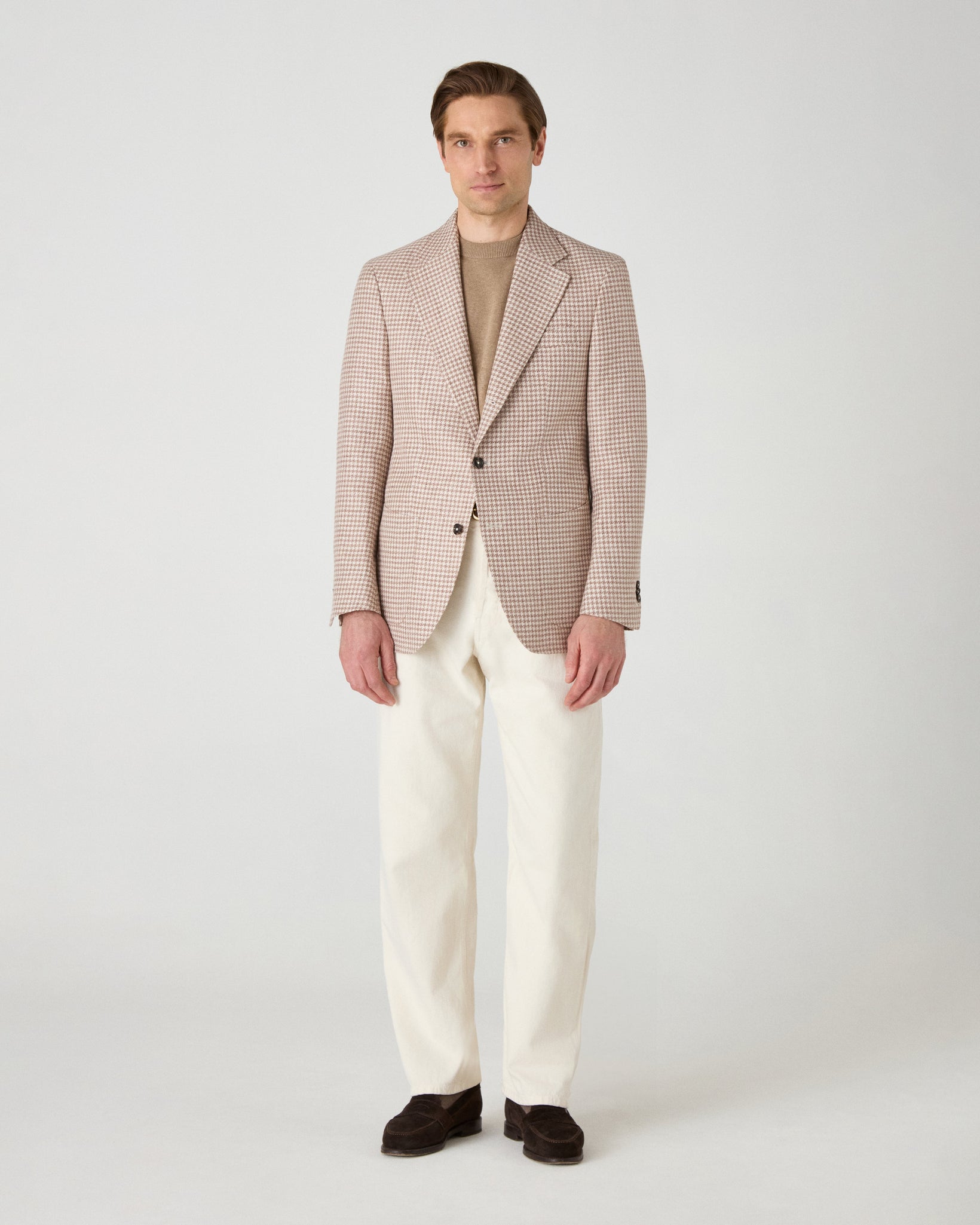 Dag Sport Summer Tweed Jacket - Sand/Ecru Berg & Berg