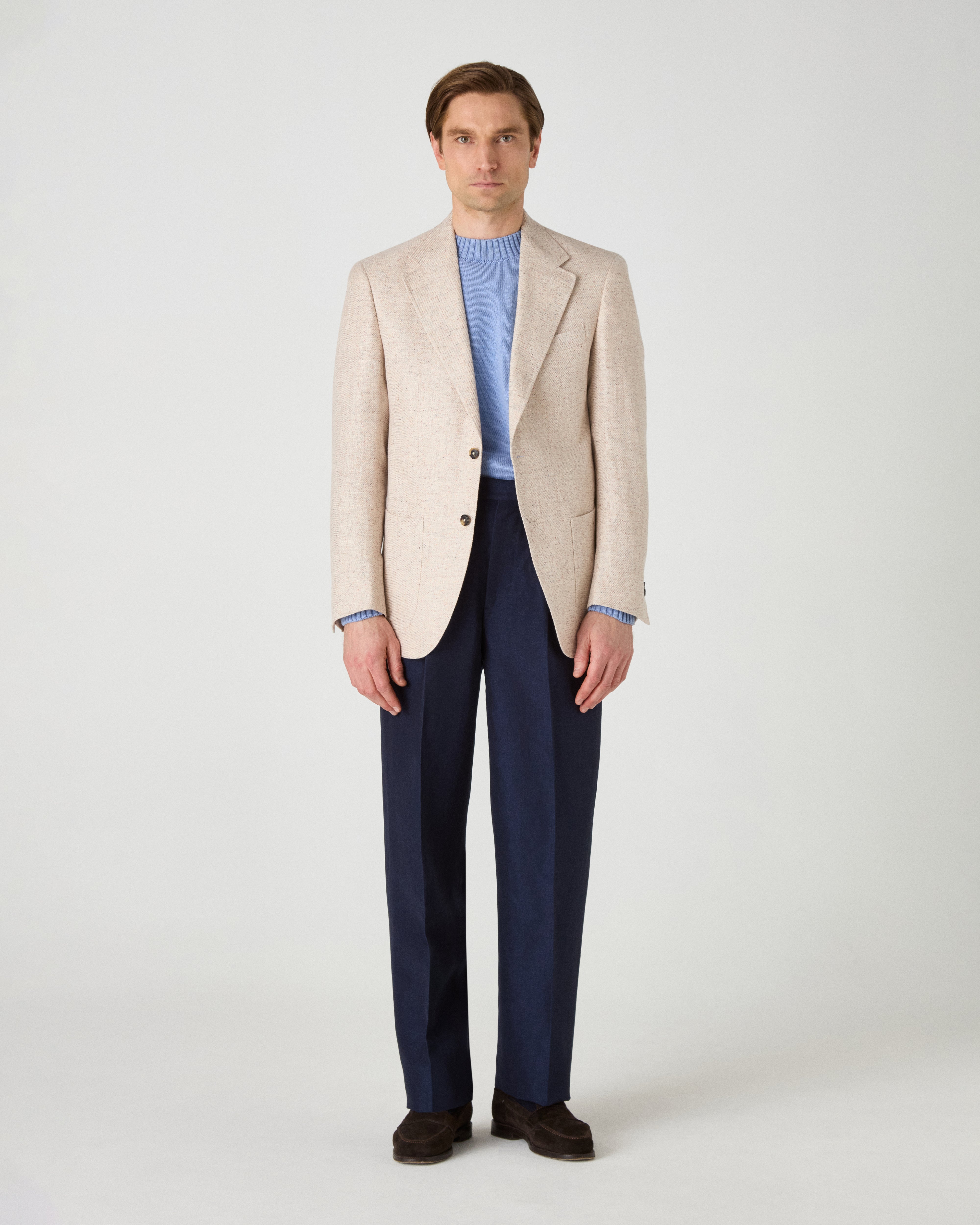 Dag Sport Summer Tweed Jacket - Ecru/Light Donegal Berg & Berg