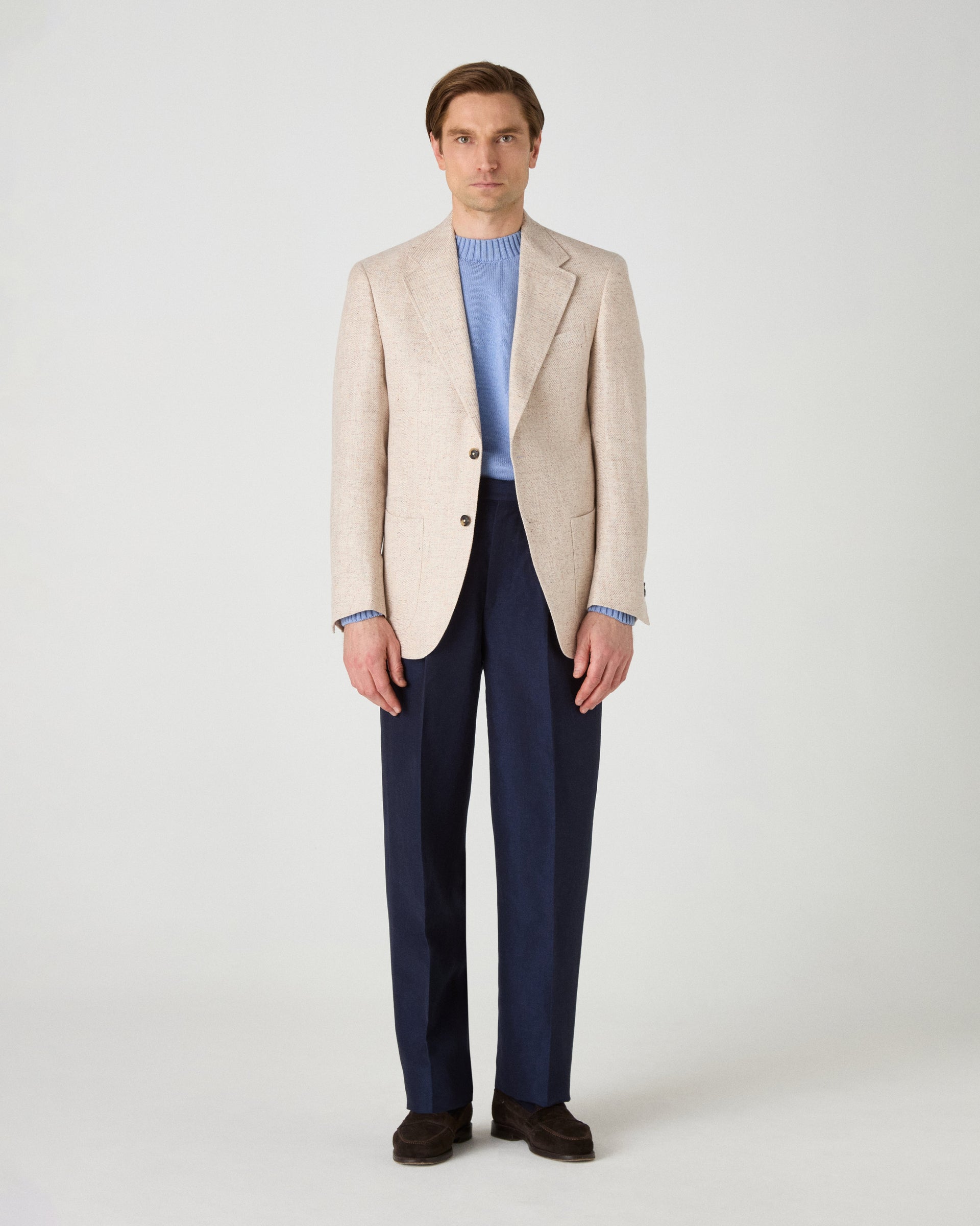 Dag Sport Summer Tweed Jacket - Ecru/Light Donegal Berg & Berg