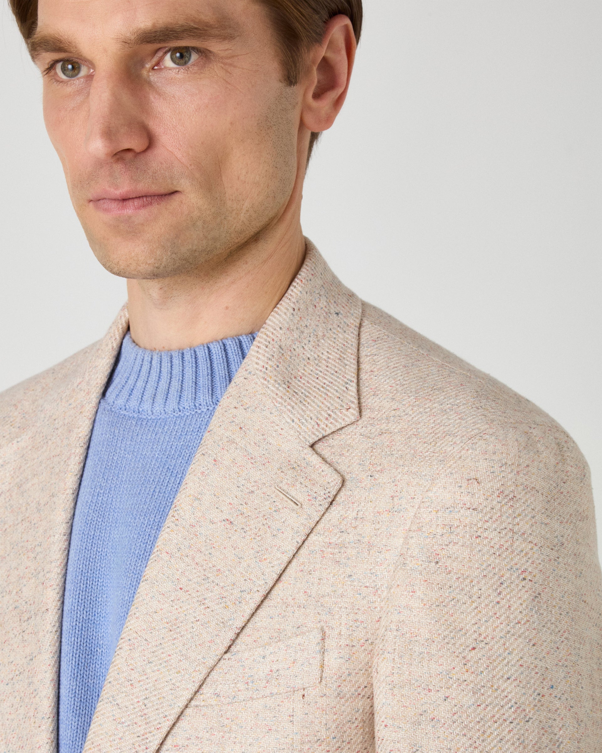 Dag Sport Summer Tweed Jacket - Ecru/Light Donegal Berg & Berg