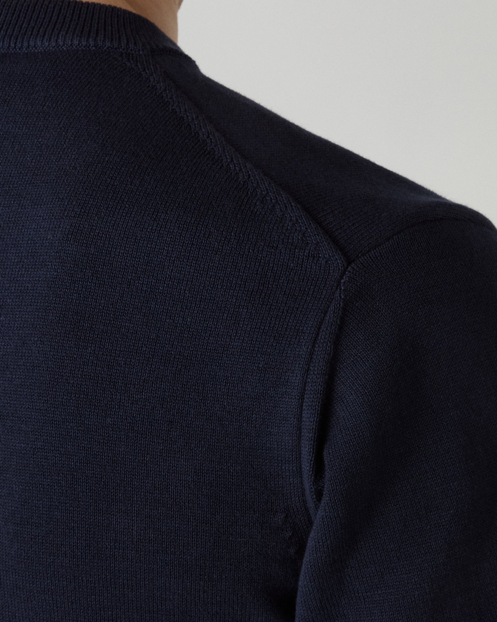 Bo Knitted T-Shirt - Navy | Berg & Berg