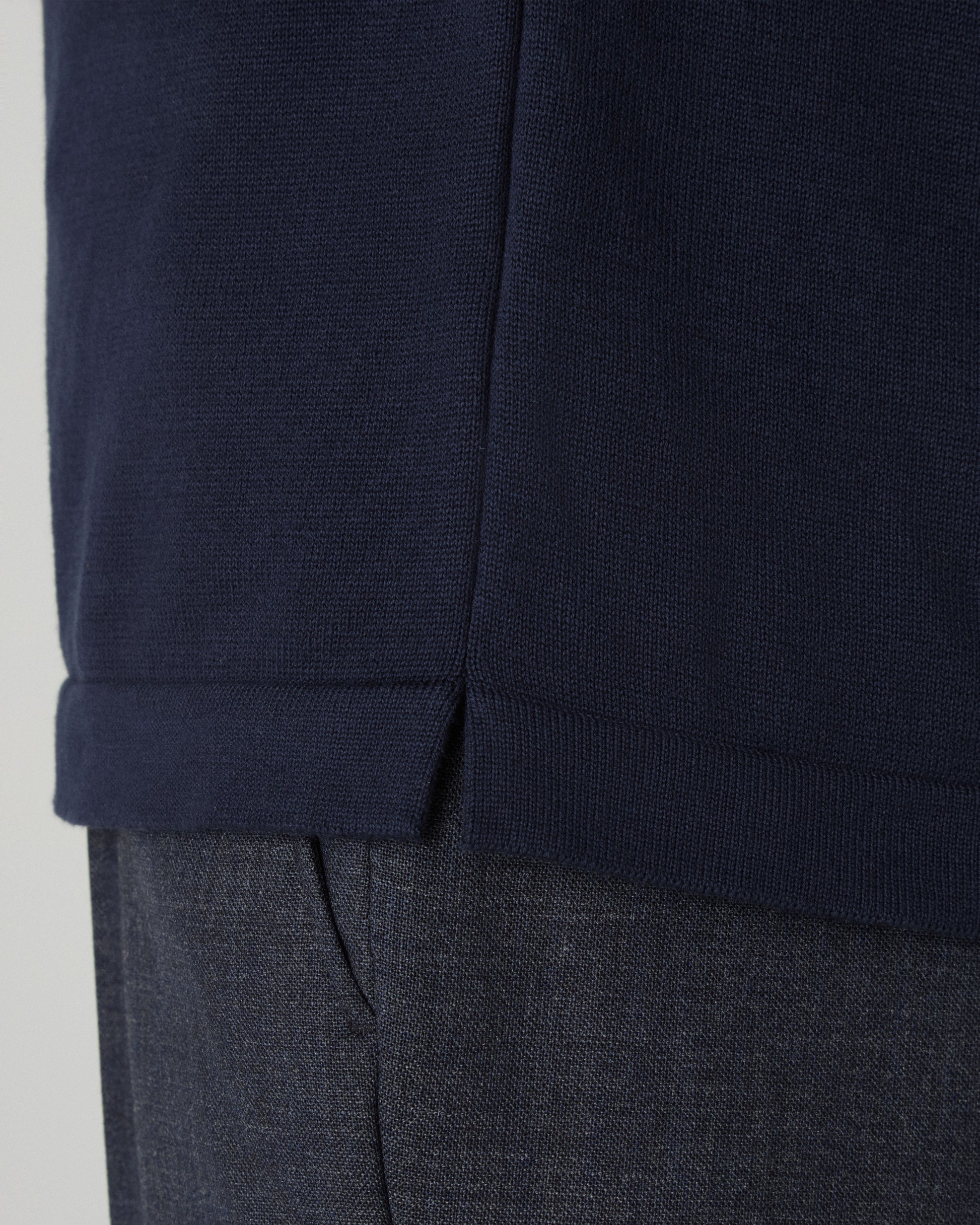 Bo Knitted T-Shirt - Navy Berg & Berg