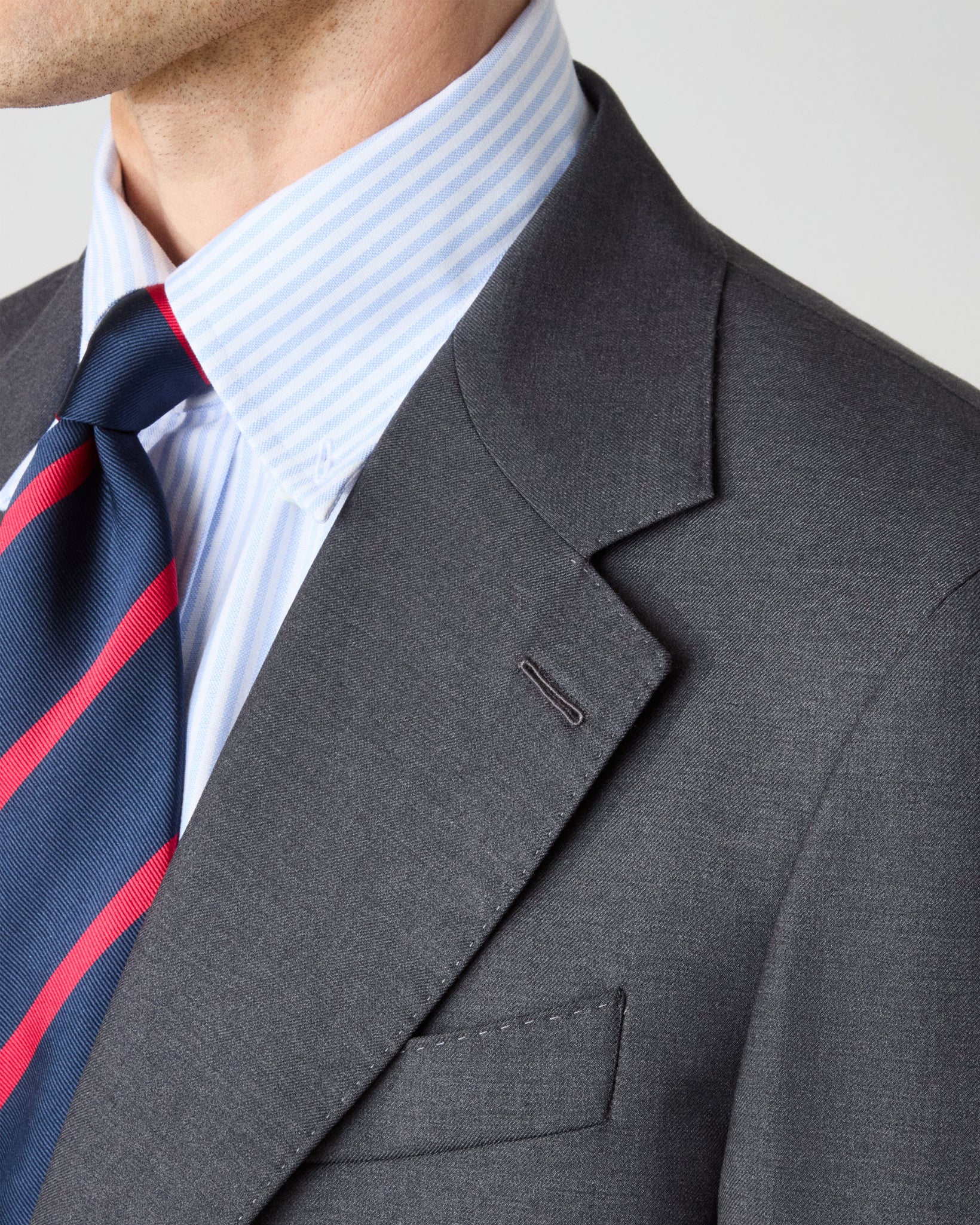Dag Twill Suit - Mid Grey | Berg & Berg