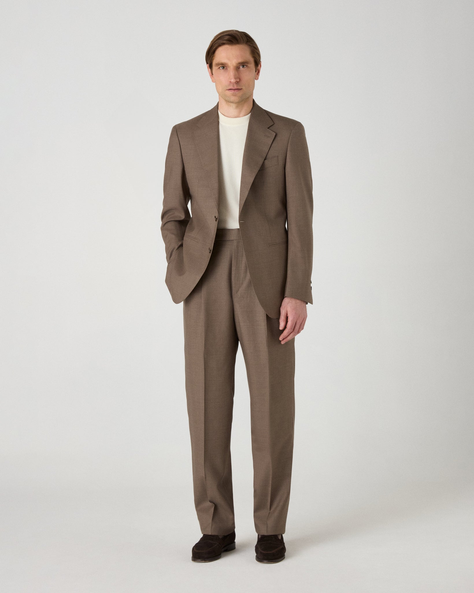 Dag Twill Suit - Taupe Berg & Berg