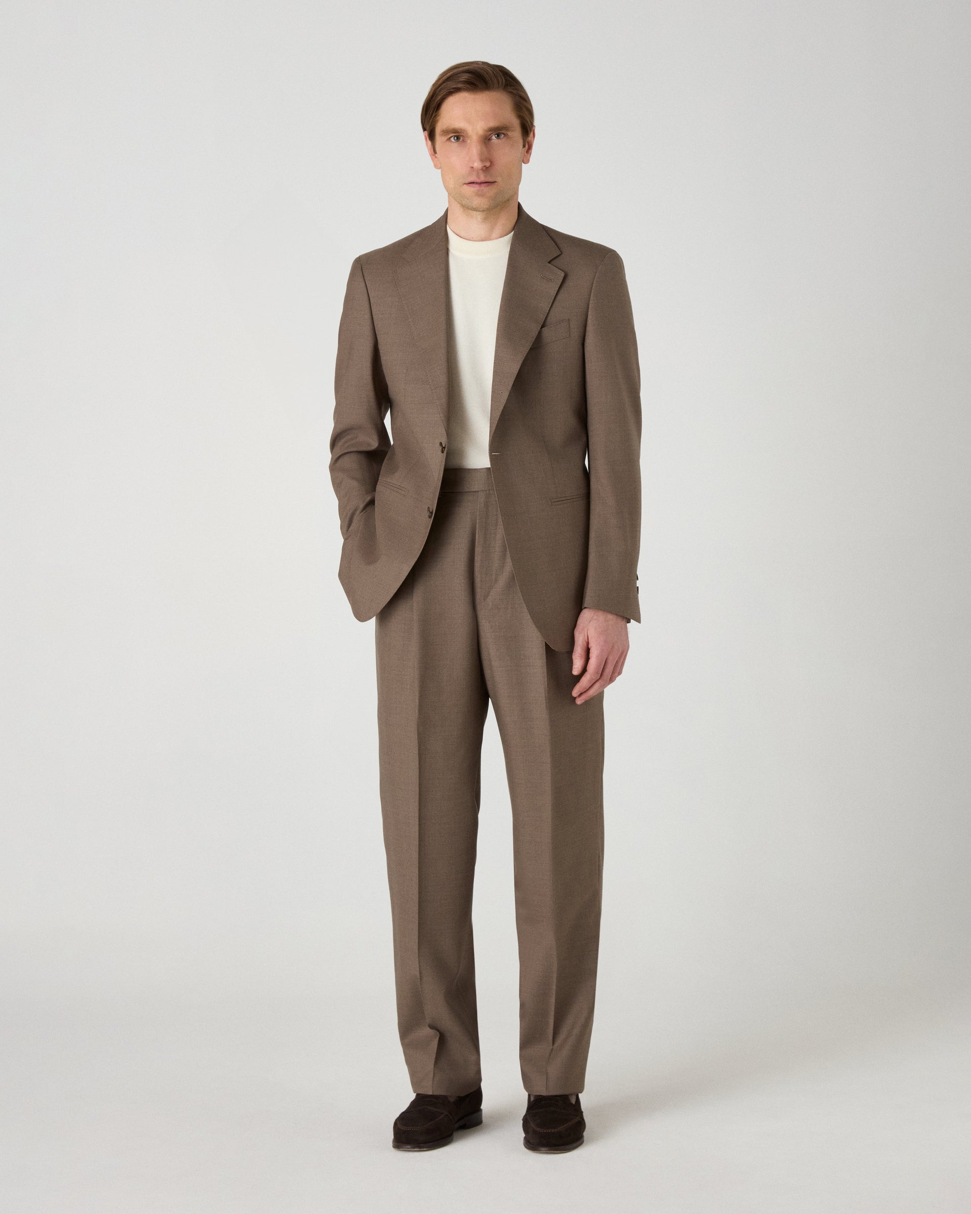 Dag Twill Suit - Taupe Berg & Berg
