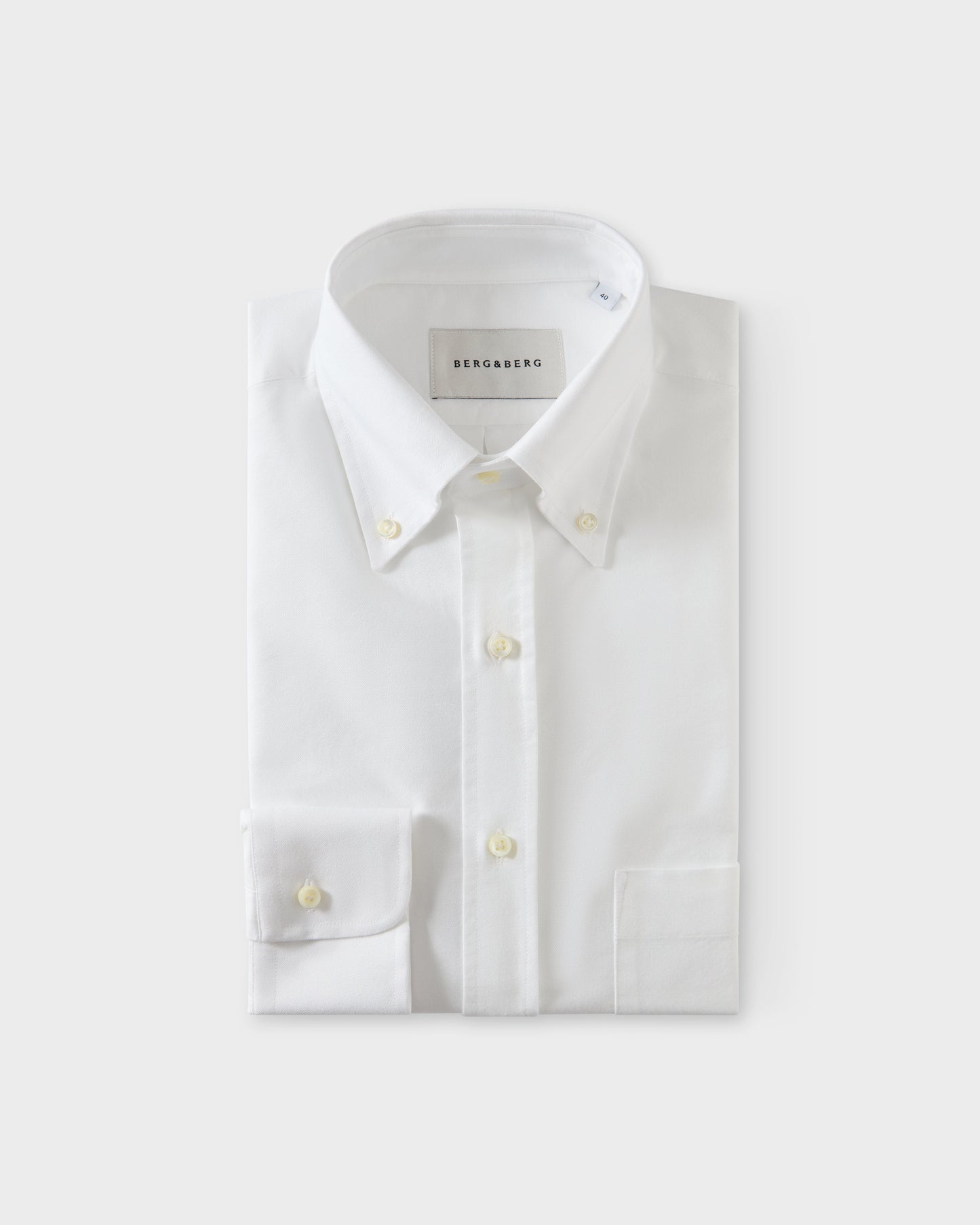 Ferdinand Oxford Button Down Shirt - White | Berg & Berg