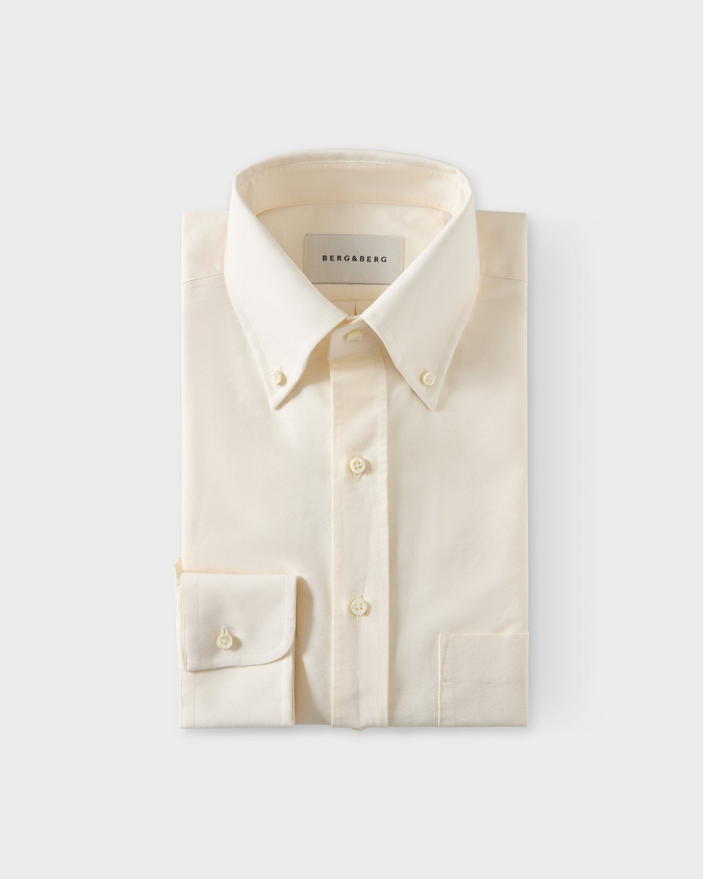 Ferdinand Oxford Button Down Shirt - Ivory | Berg & Berg