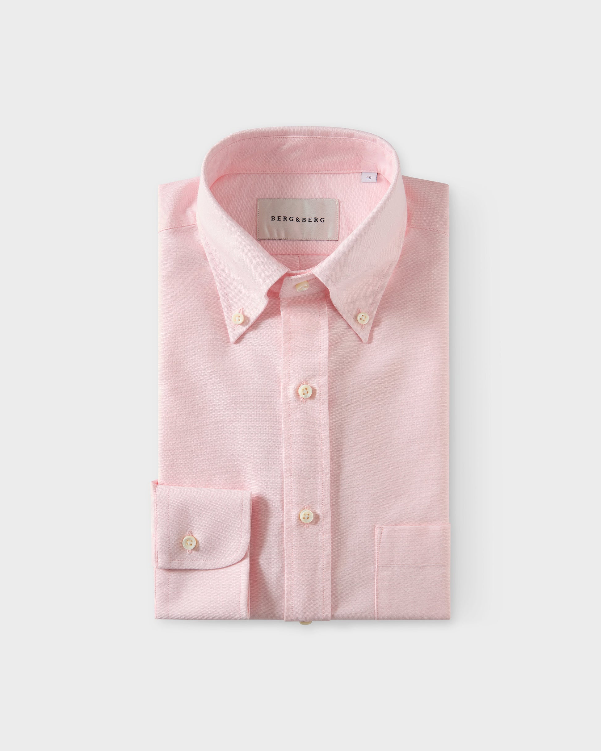 Ferdinand Oxford Button Down Shirt - Faded Pink | Berg & Berg