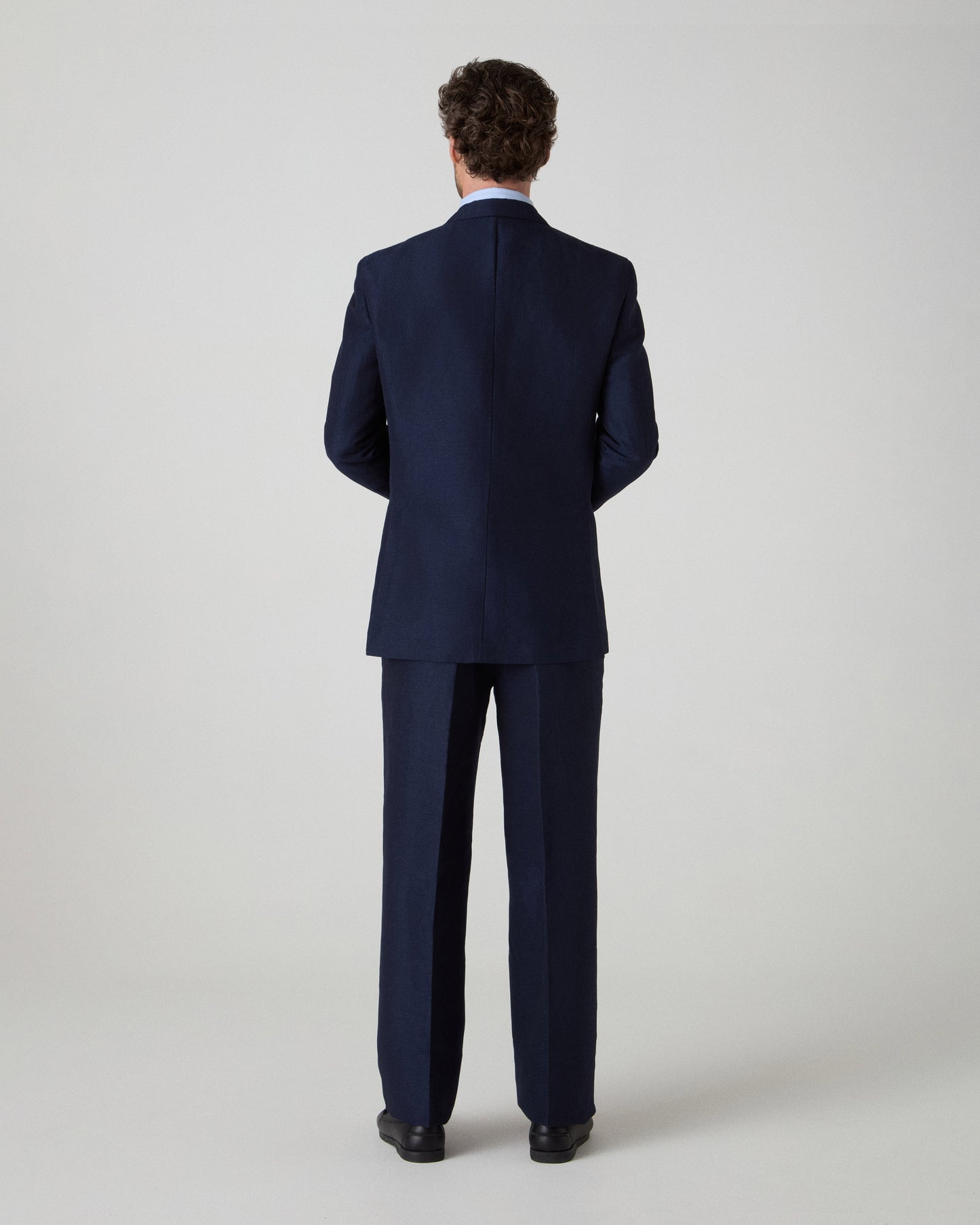 Dag Sport Wool/Linen Suit Jacket - Light Navy Berg & Berg