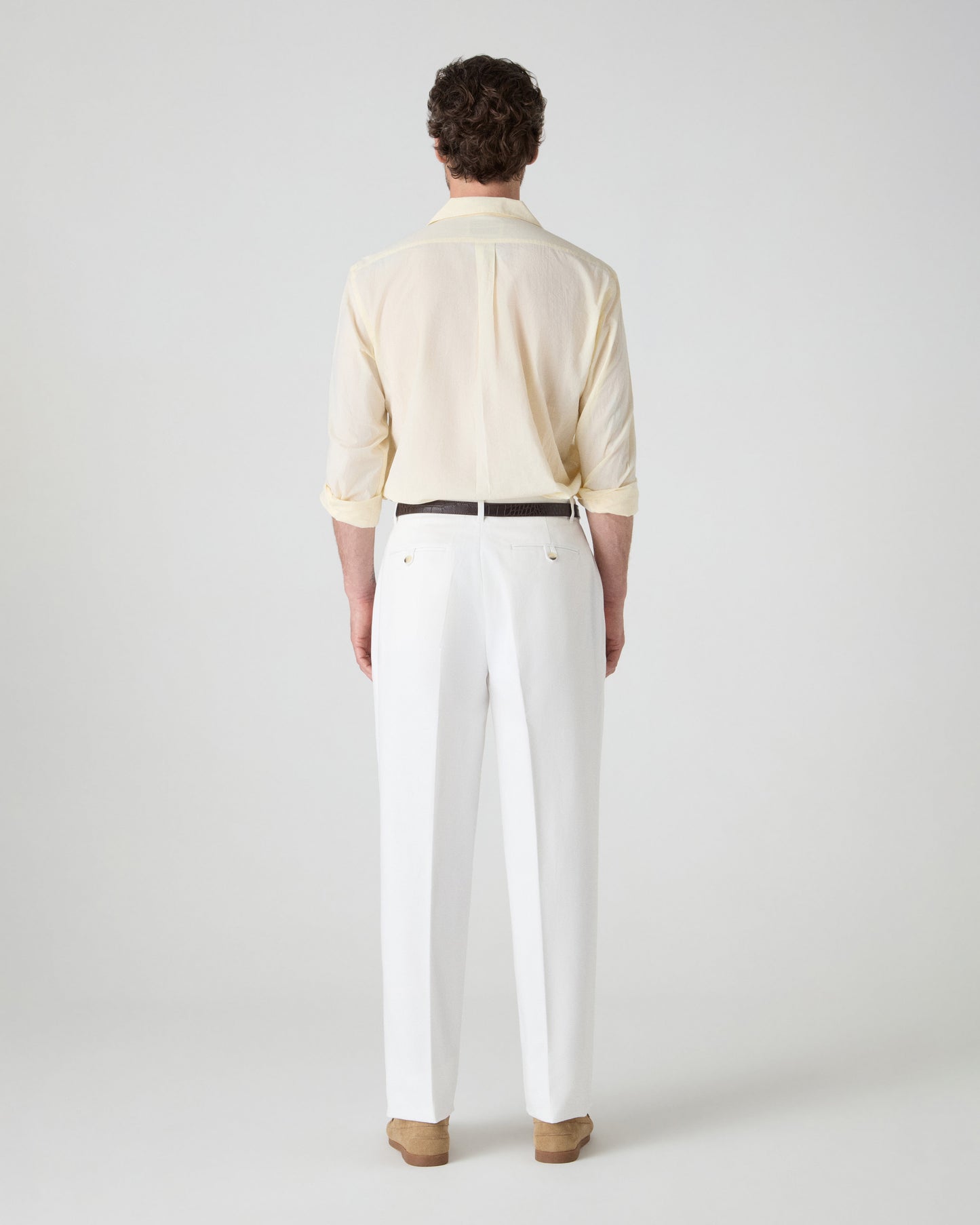 Alfred Cotton Trousers - Ivory Berg & Berg