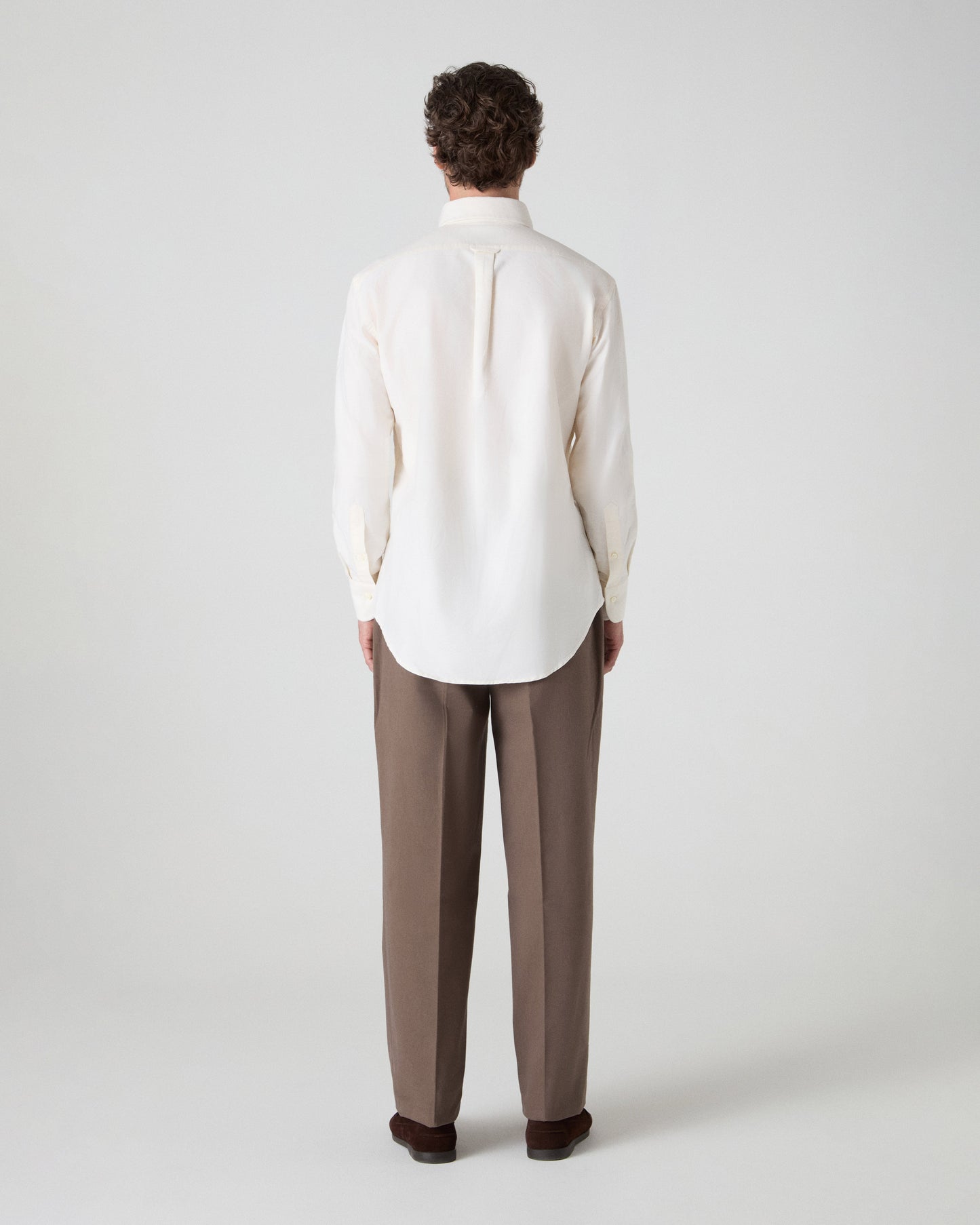 Ferdinand Oxford Button Down Shirt - Ivory | Berg & Berg