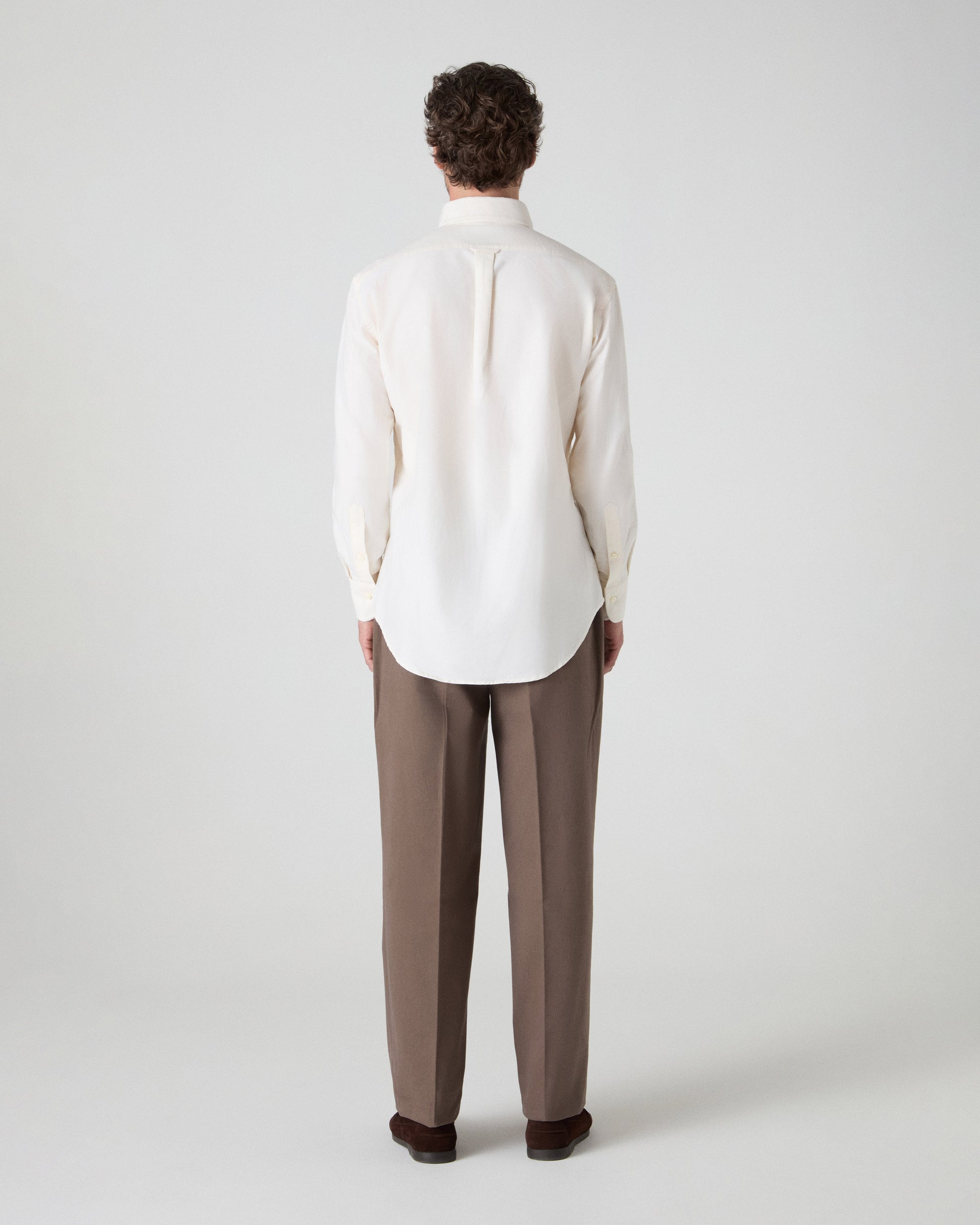 Ferdinand Oxford Button Down Shirt - Ivory | Berg & Berg