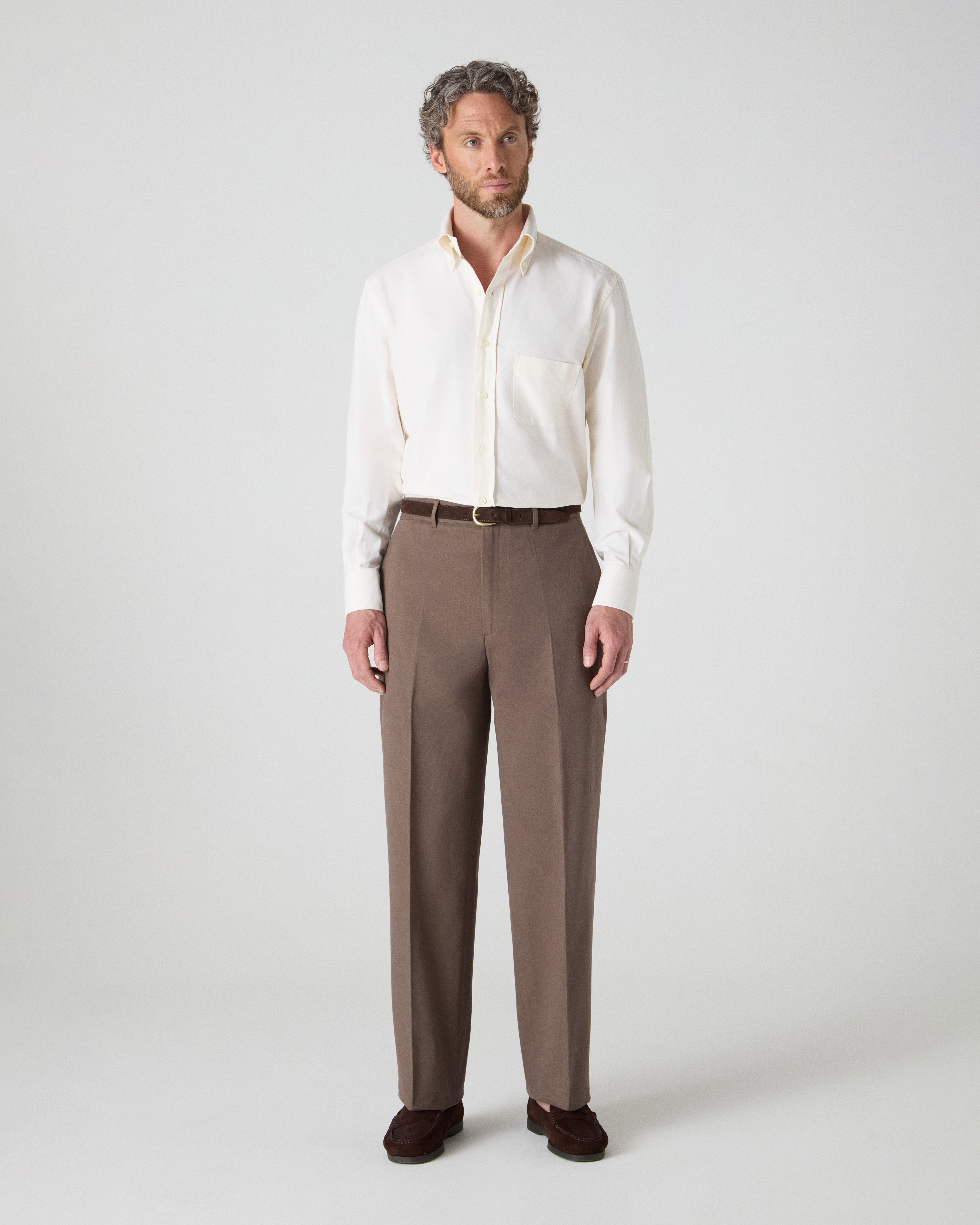 Alfred Cotton Trousers - Tobacco Berg & Berg