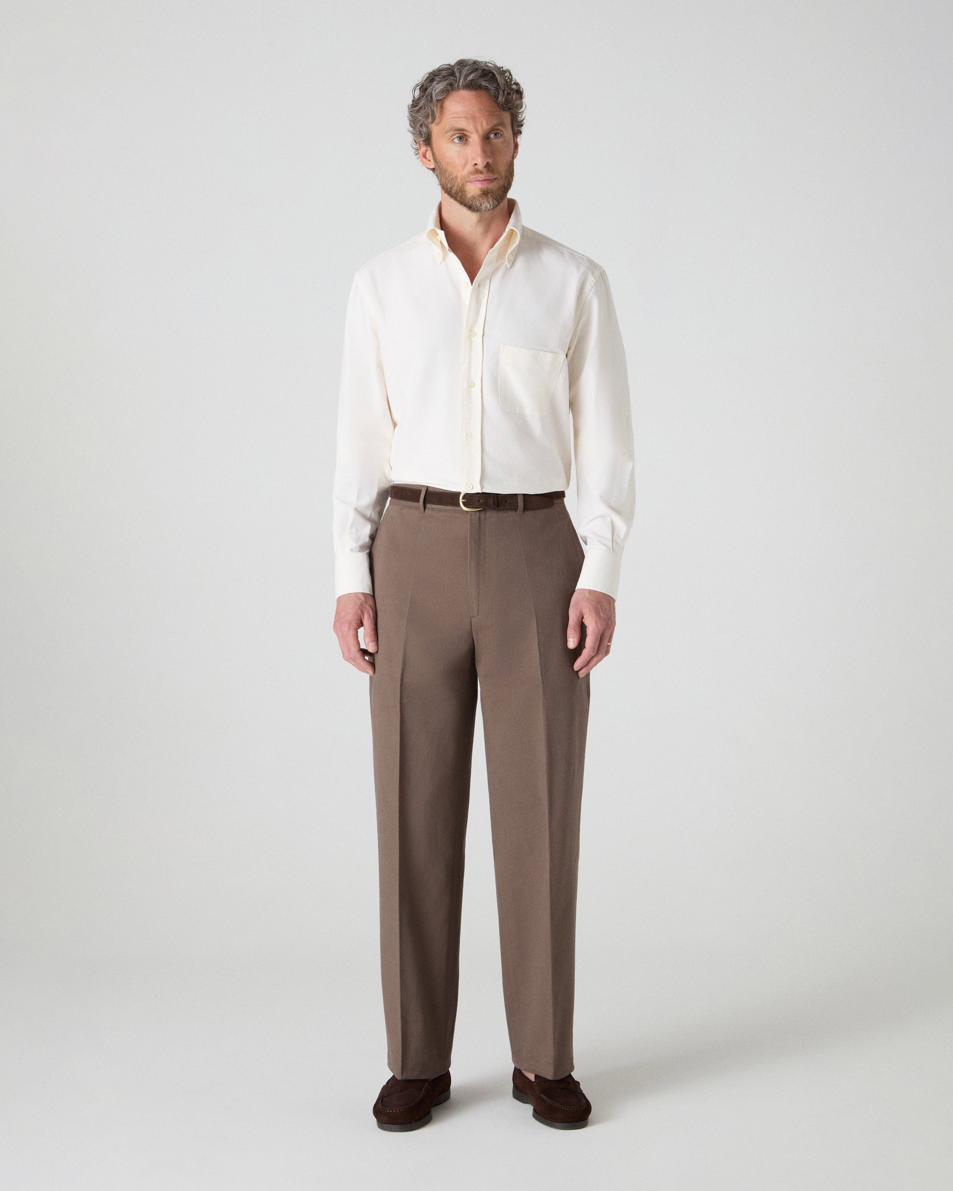 Alfred Cotton Trousers - Tobacco Berg & Berg