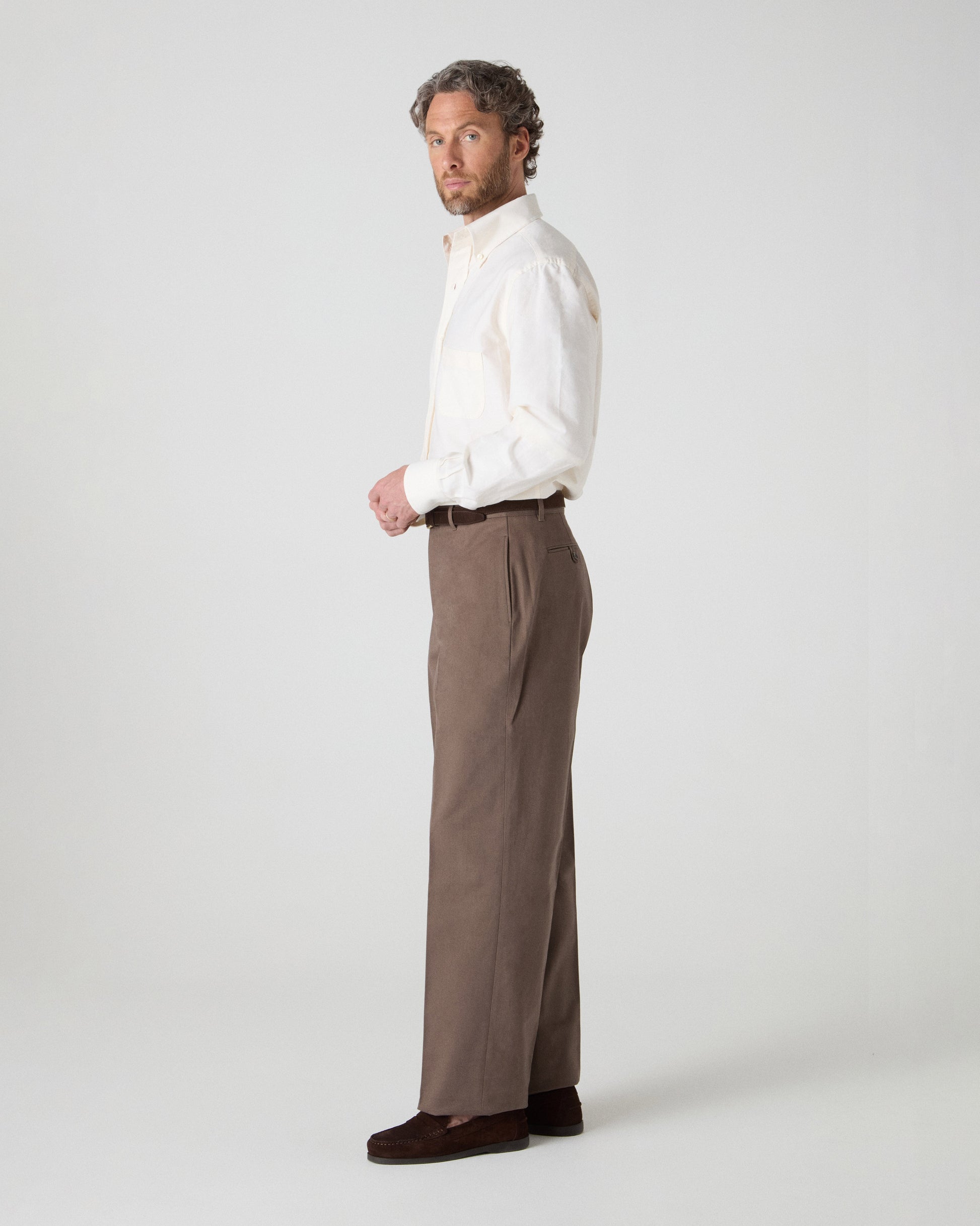 Alfred Cotton Trousers - Tobacco Berg & Berg