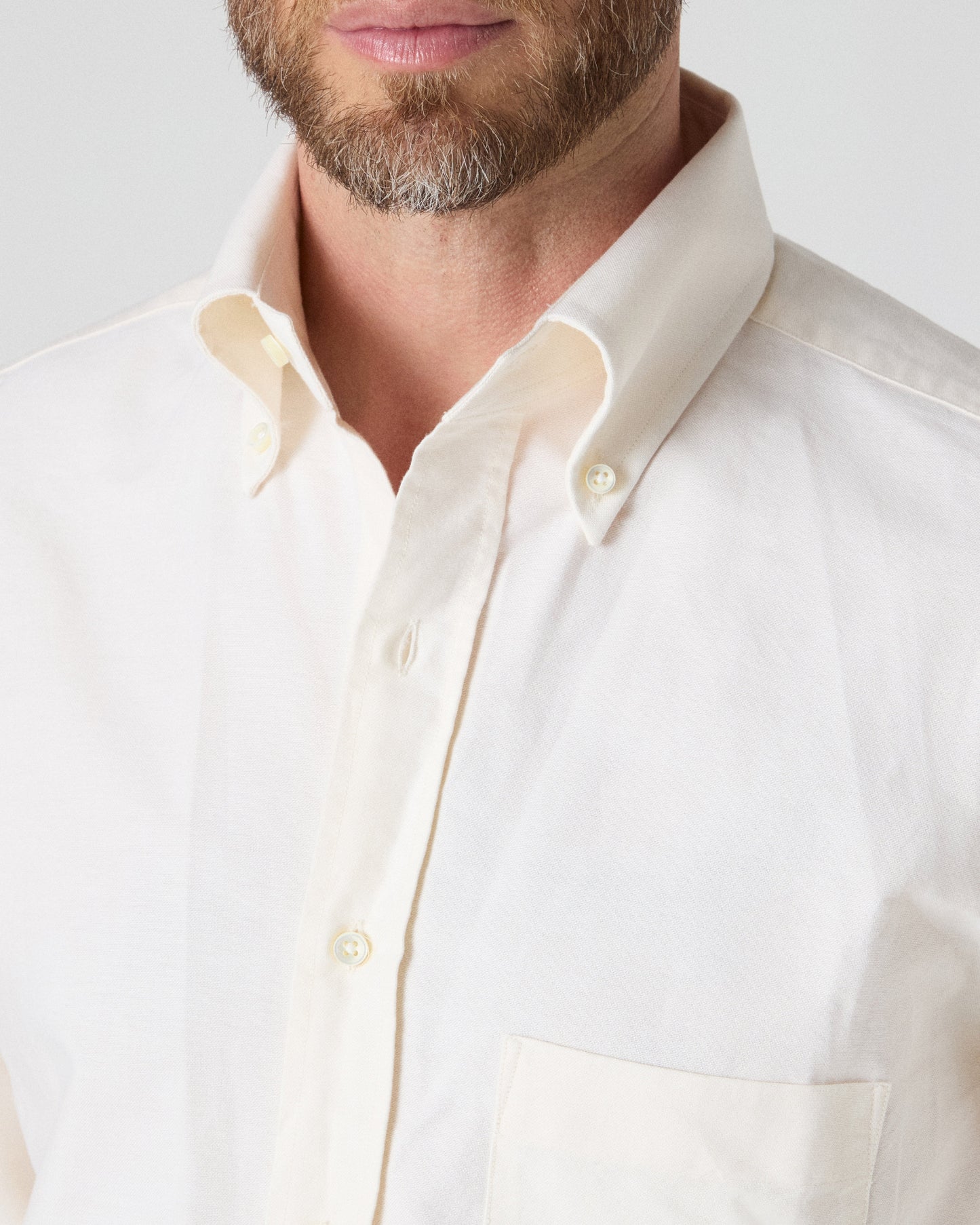 Ferdinand Oxford Button Down Shirt - Ivory | Berg & Berg
