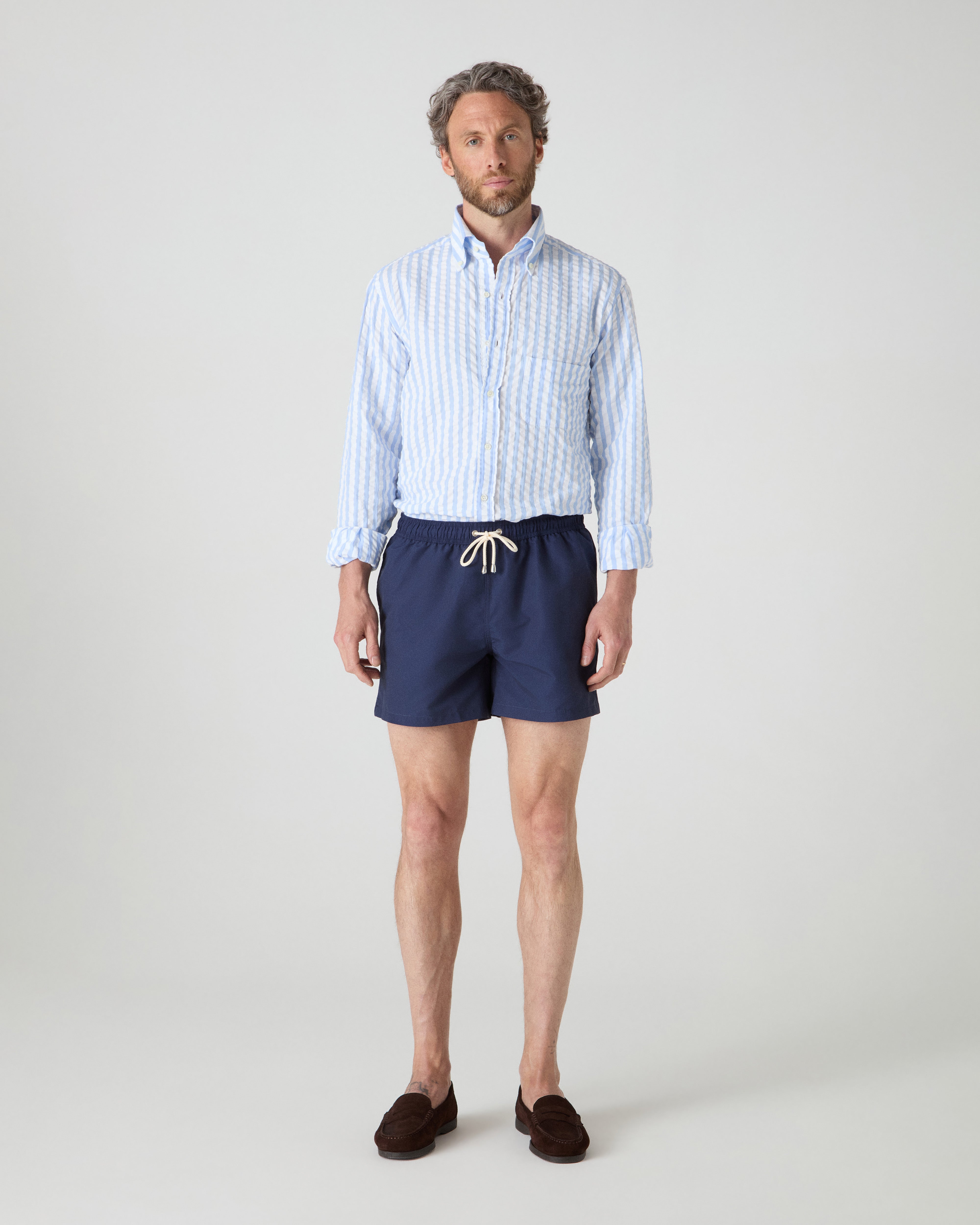 Alberto Swim Shorts - Navy | Berg & Berg
