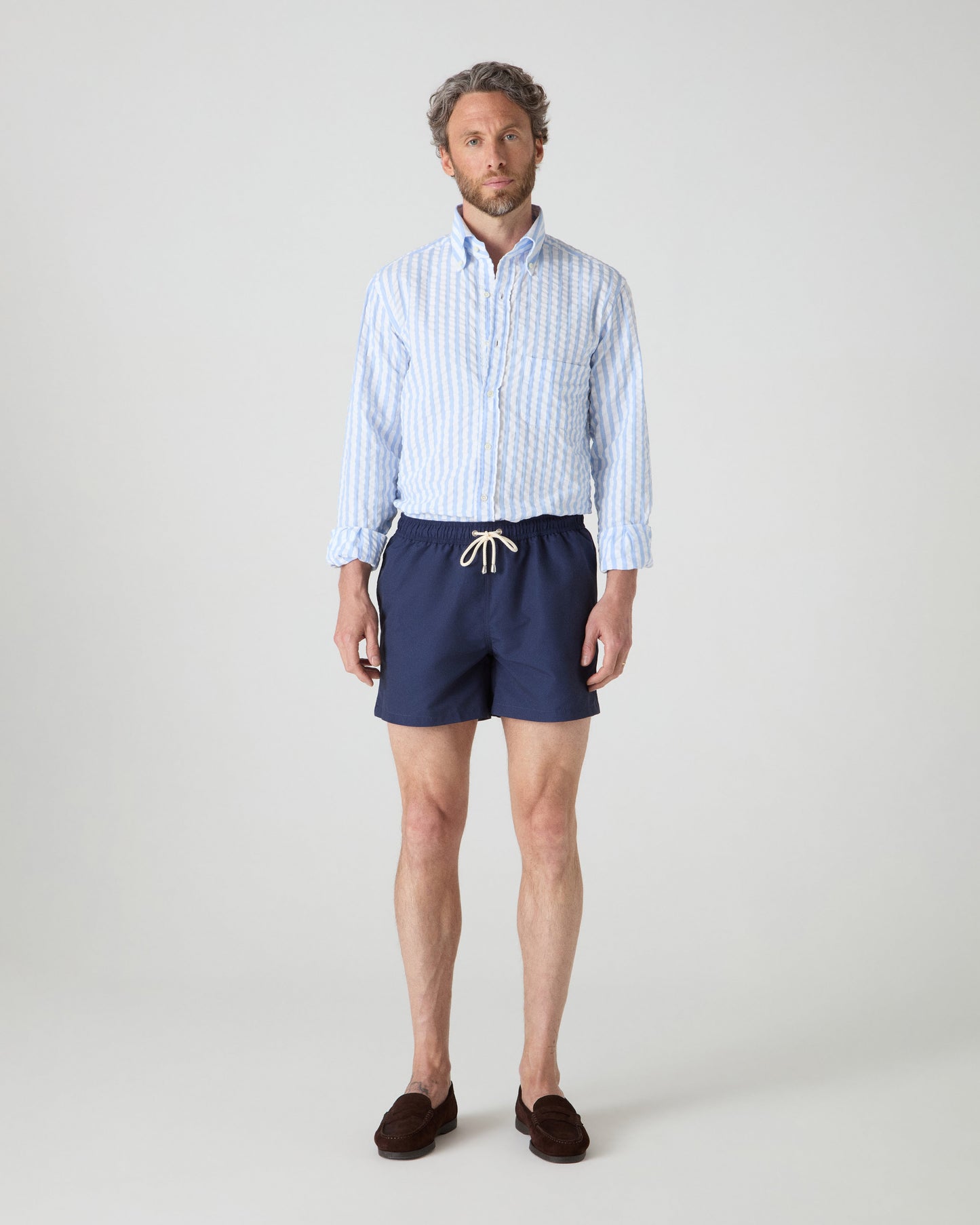 Alberto Swim Shorts - Navy | Berg & Berg