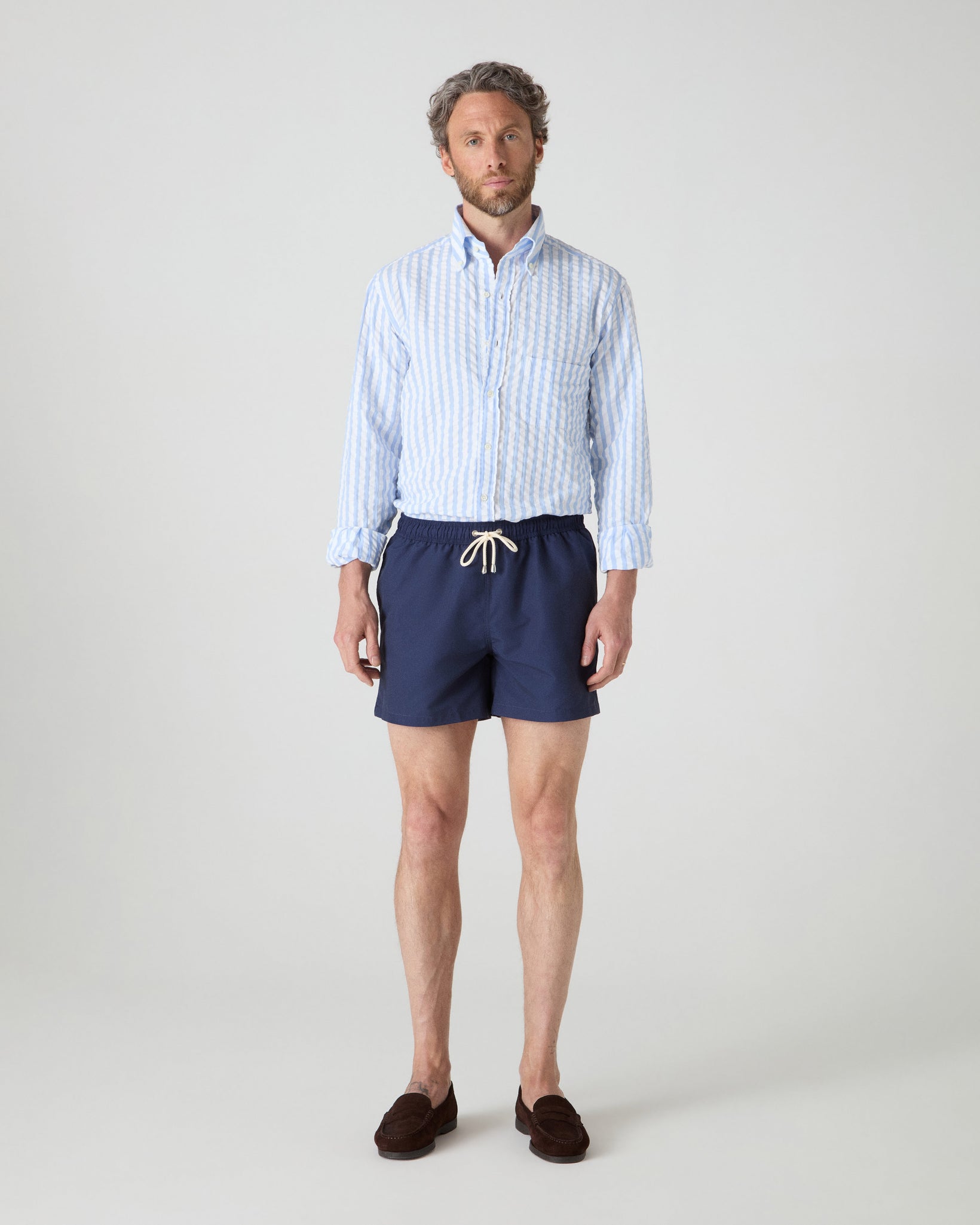 Alberto Swim Shorts - Navy | Berg & Berg