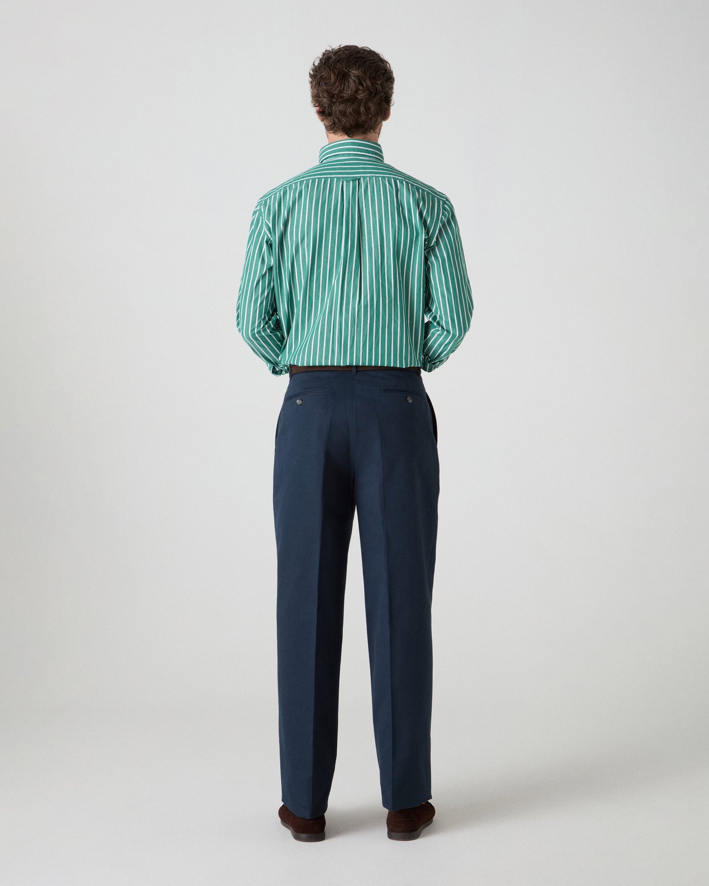 Antonello Cotton Trousers - Dark Navy Berg & Berg Antonello Cotton Trousers - Dark Navy Berg & Berg