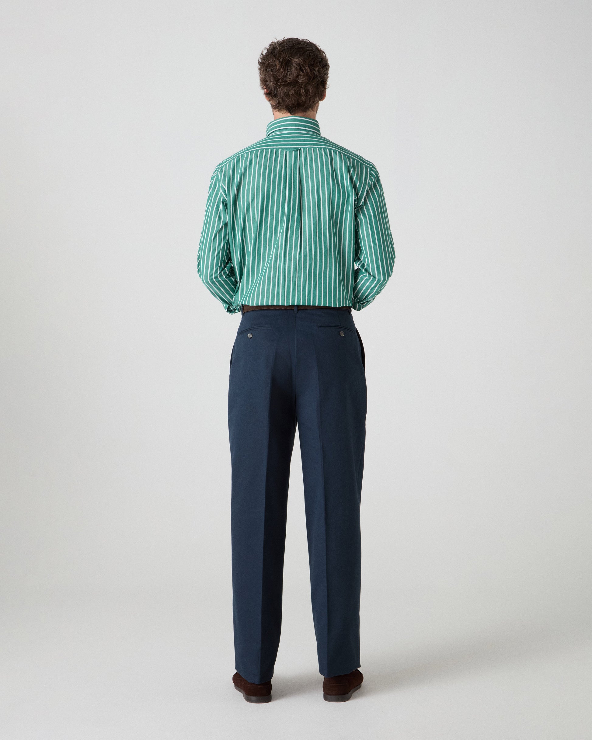 Antonello Cotton Trousers - Dark Navy Berg & Berg