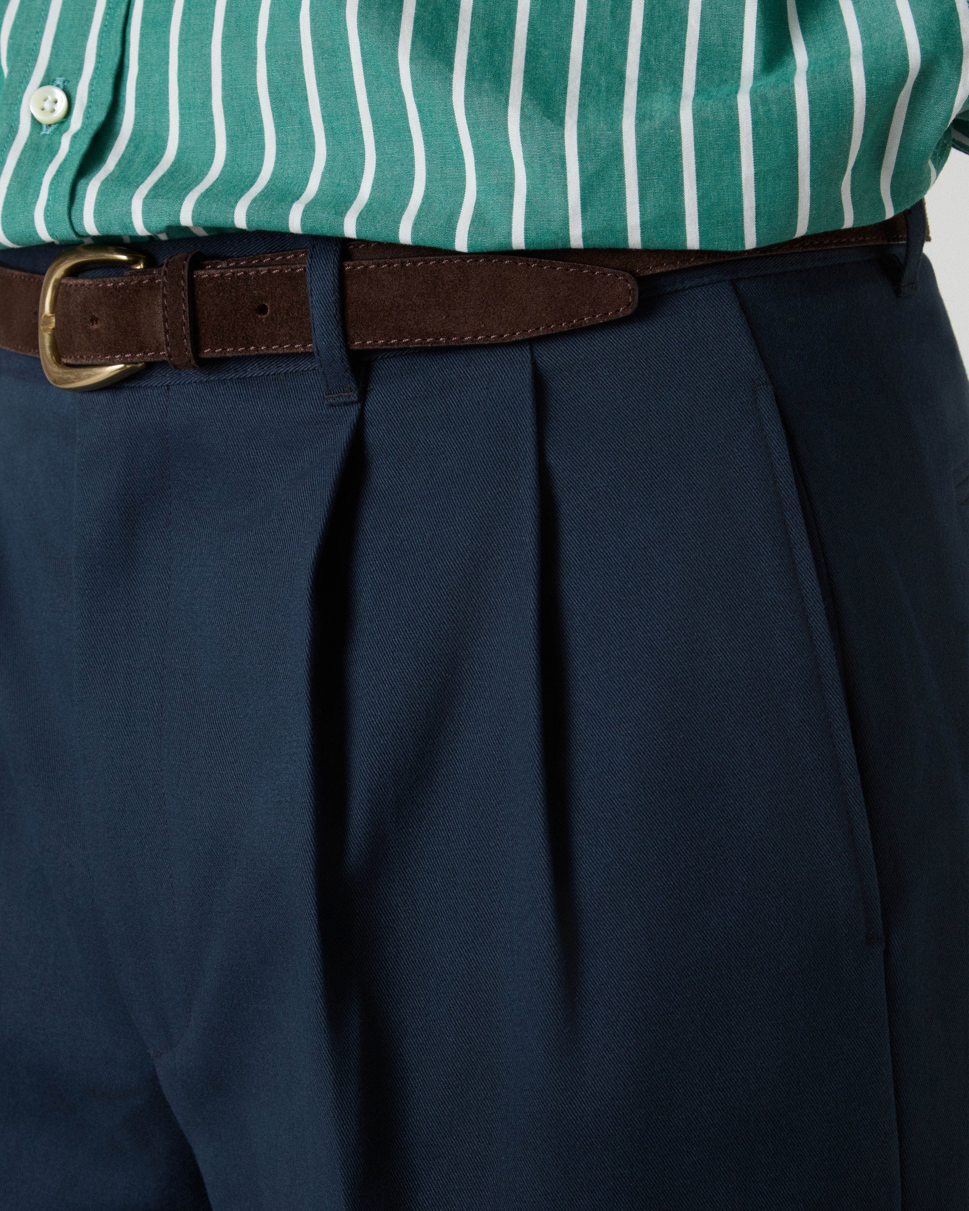 Antonello Cotton Trousers - Dark Navy Berg & Berg