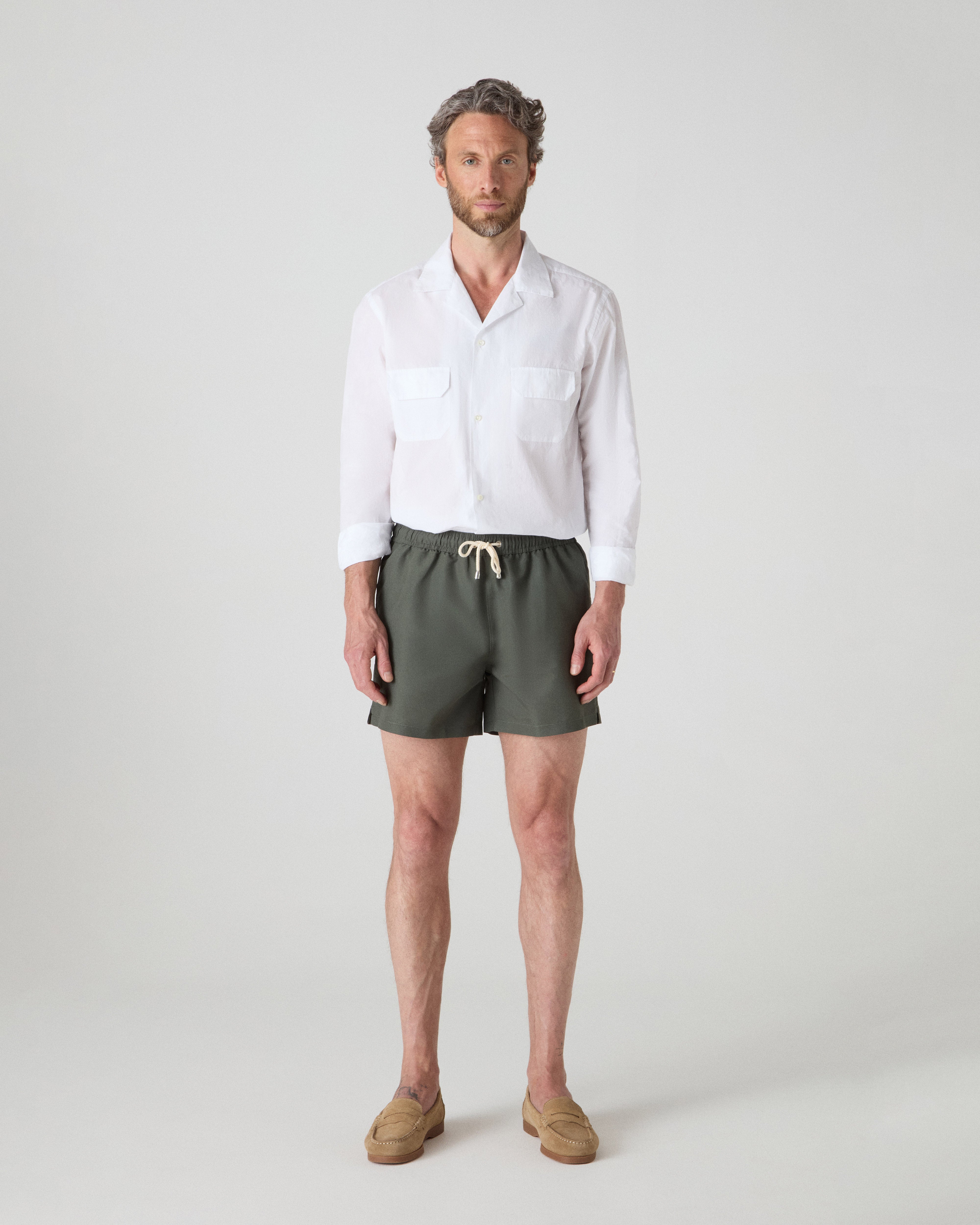 Alberto Swim Shorts - Olive bergbergstore