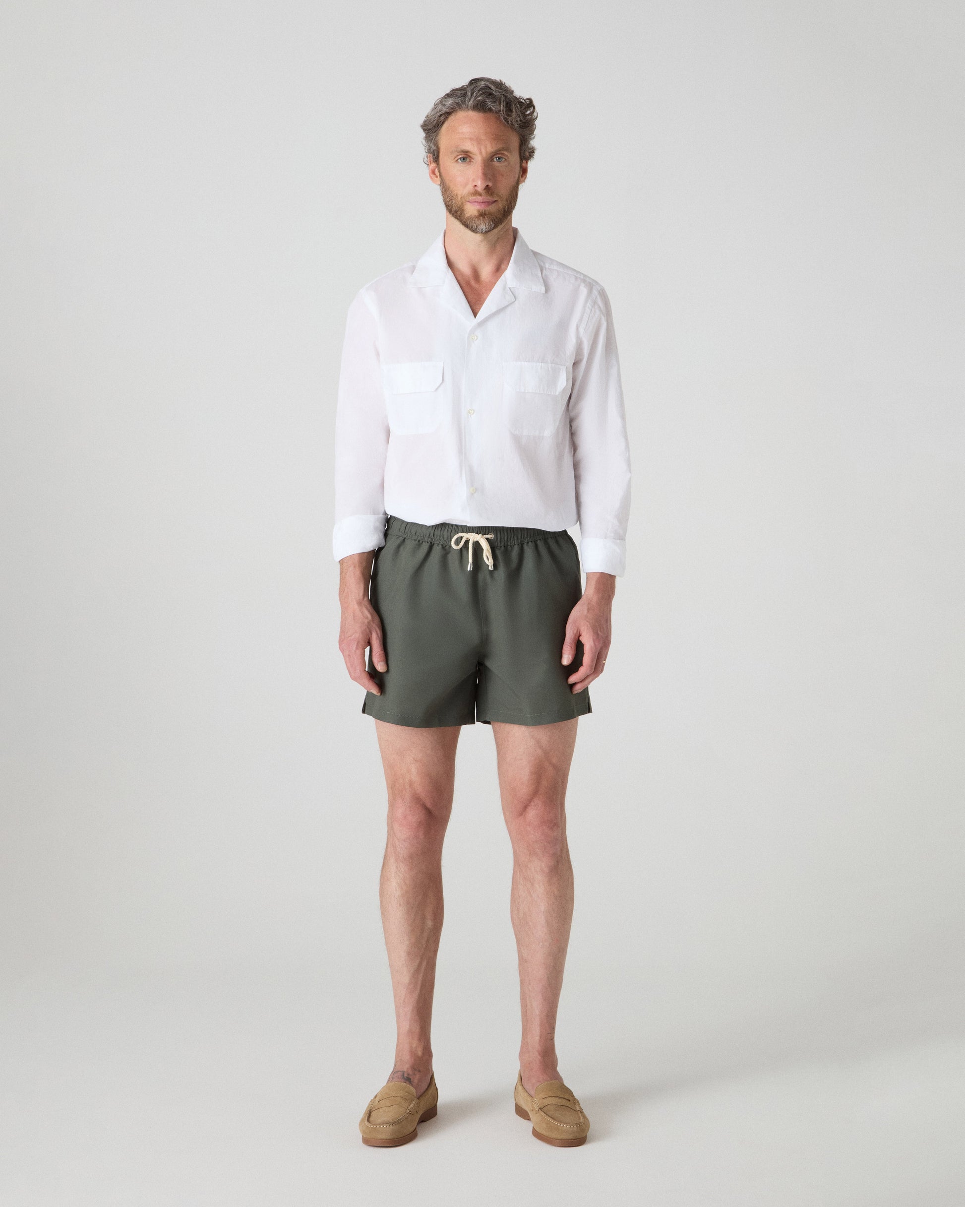 Alberto Swim Shorts - Olive bergbergstore