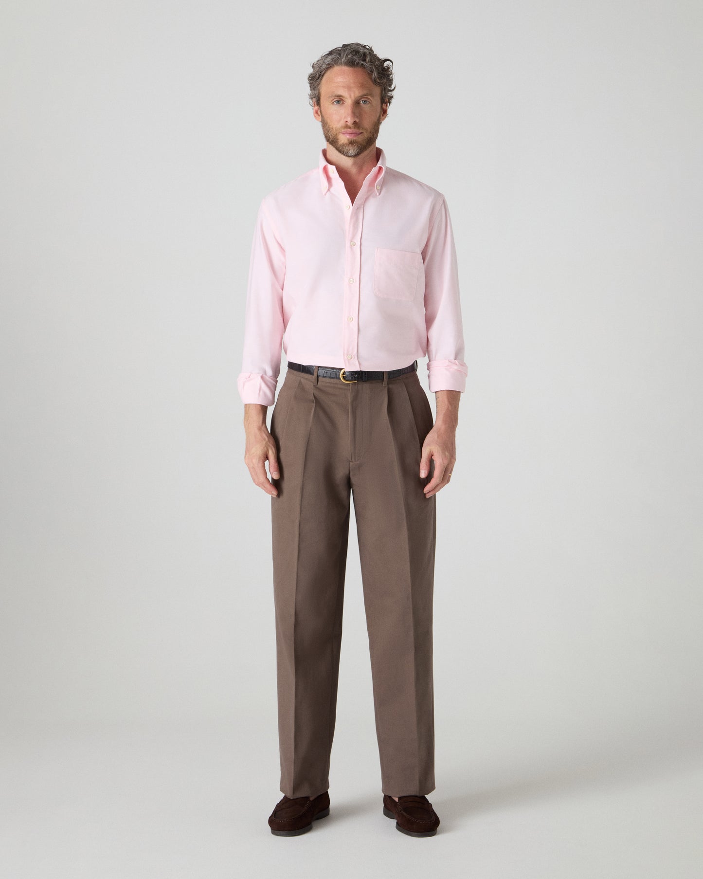 Ferdinand Oxford Button Down Shirt - Faded Pink Berg & Berg