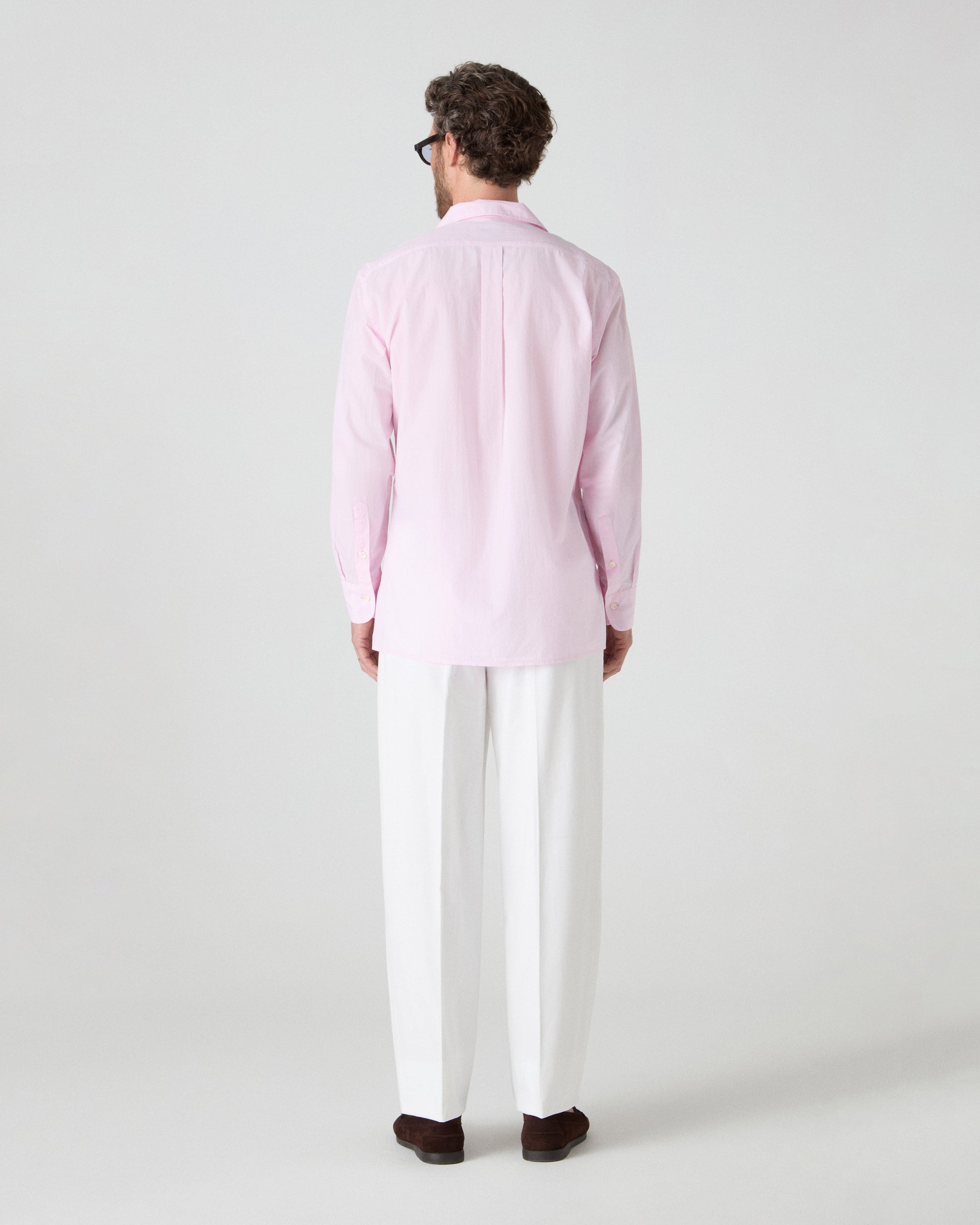 Fred Camp Collar Shirt - Faded Pink Berg & Berg