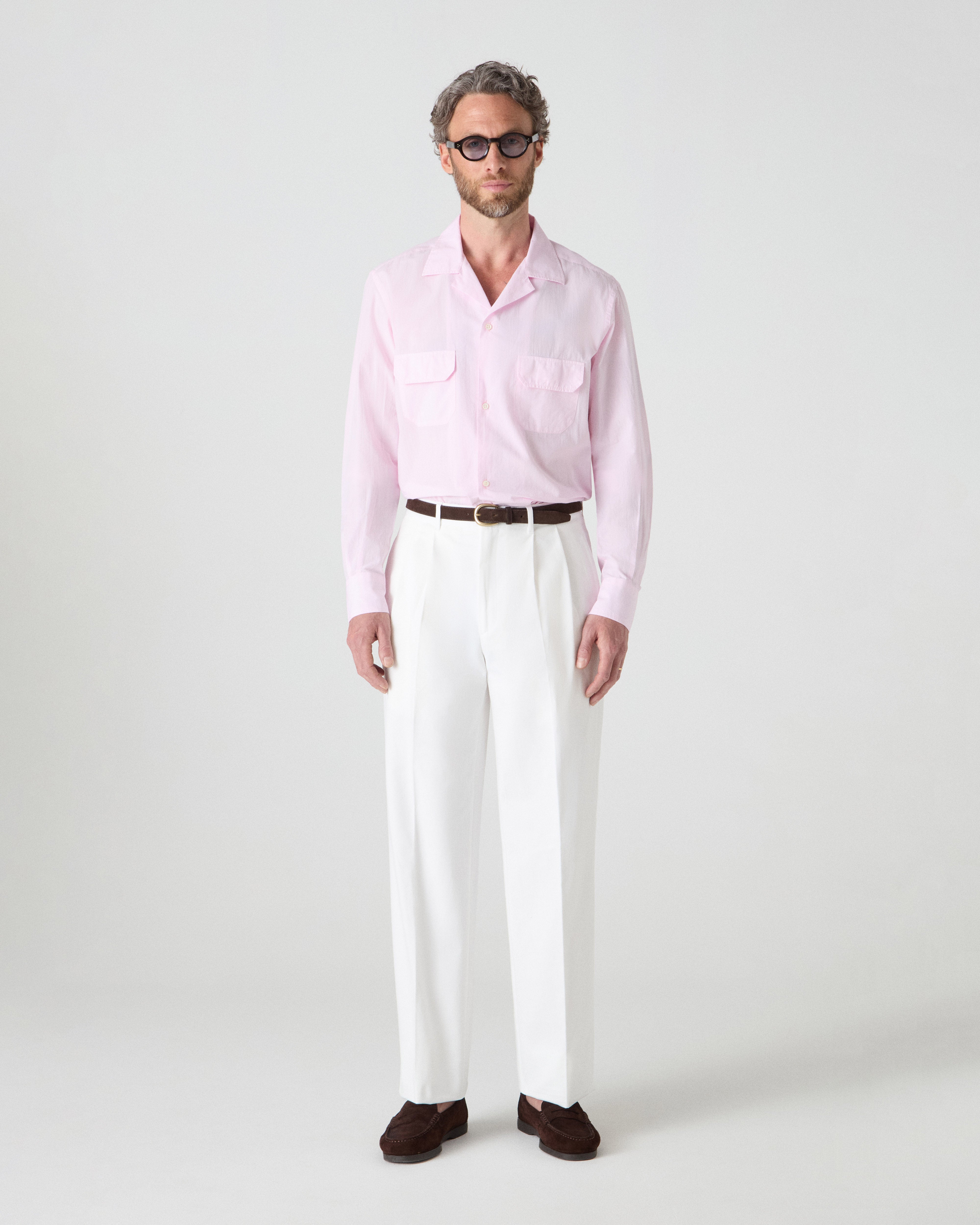 Antonello Cotton Trousers - Ivory Berg & Berg
