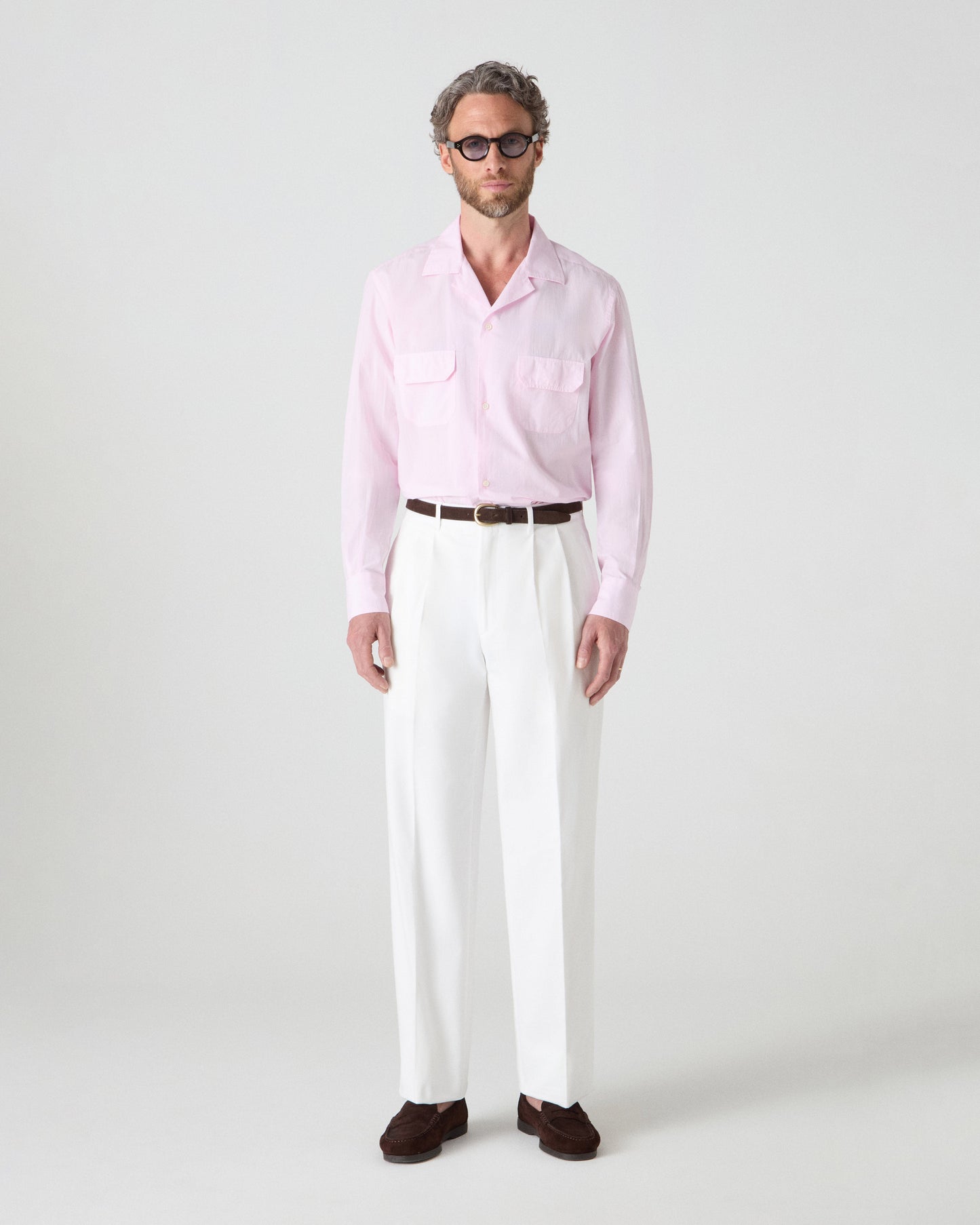 Antonello Cotton Trousers - Ivory Berg & Berg