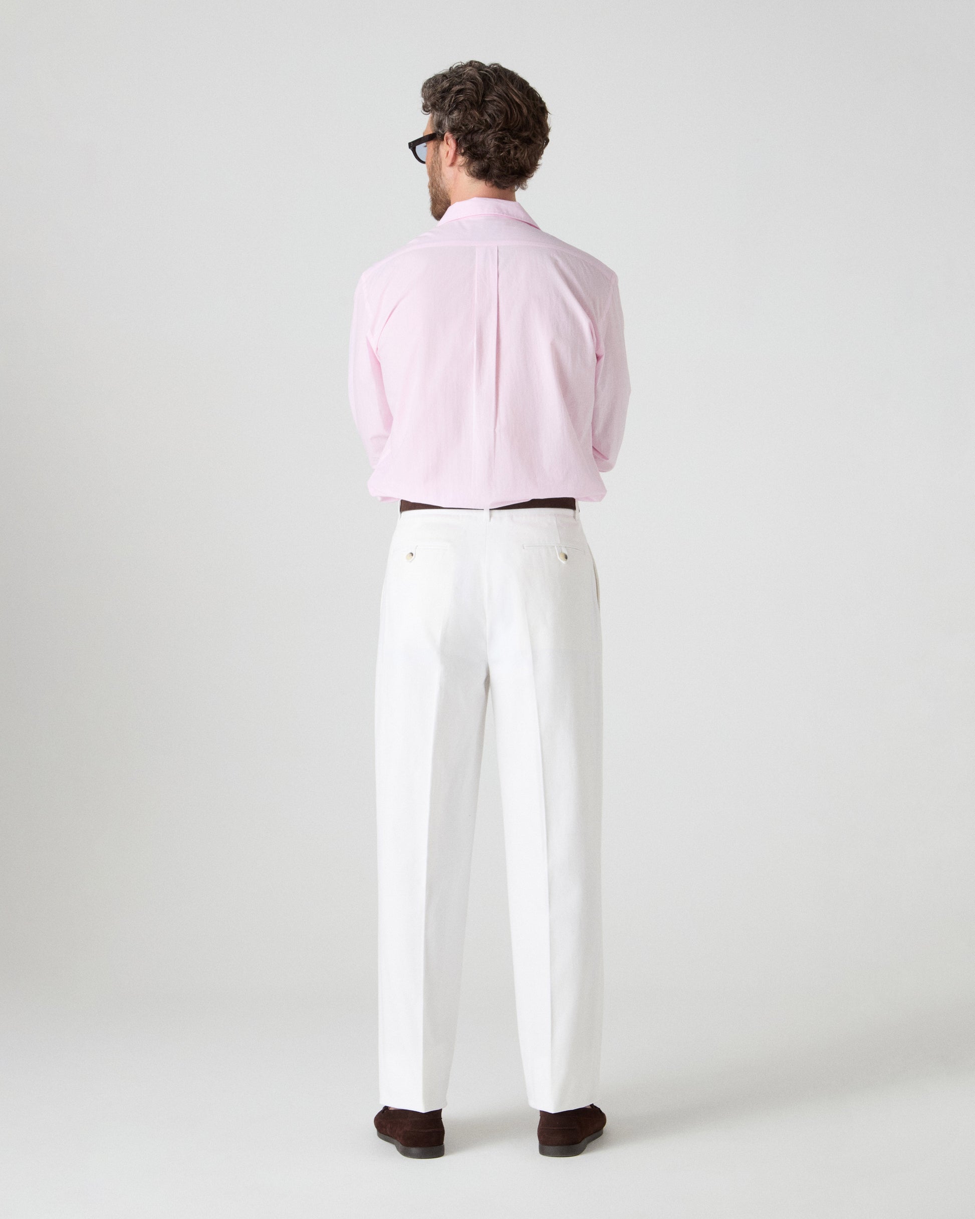 Antonello Cotton Trousers - Ivory Berg & Berg