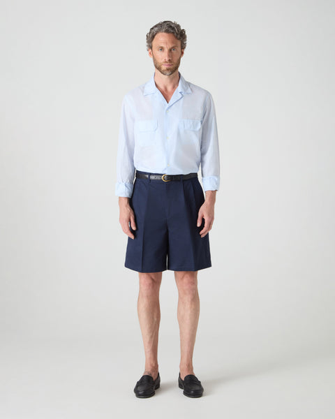 Antonello Cotton Shorts - Navy – Berg & Berg