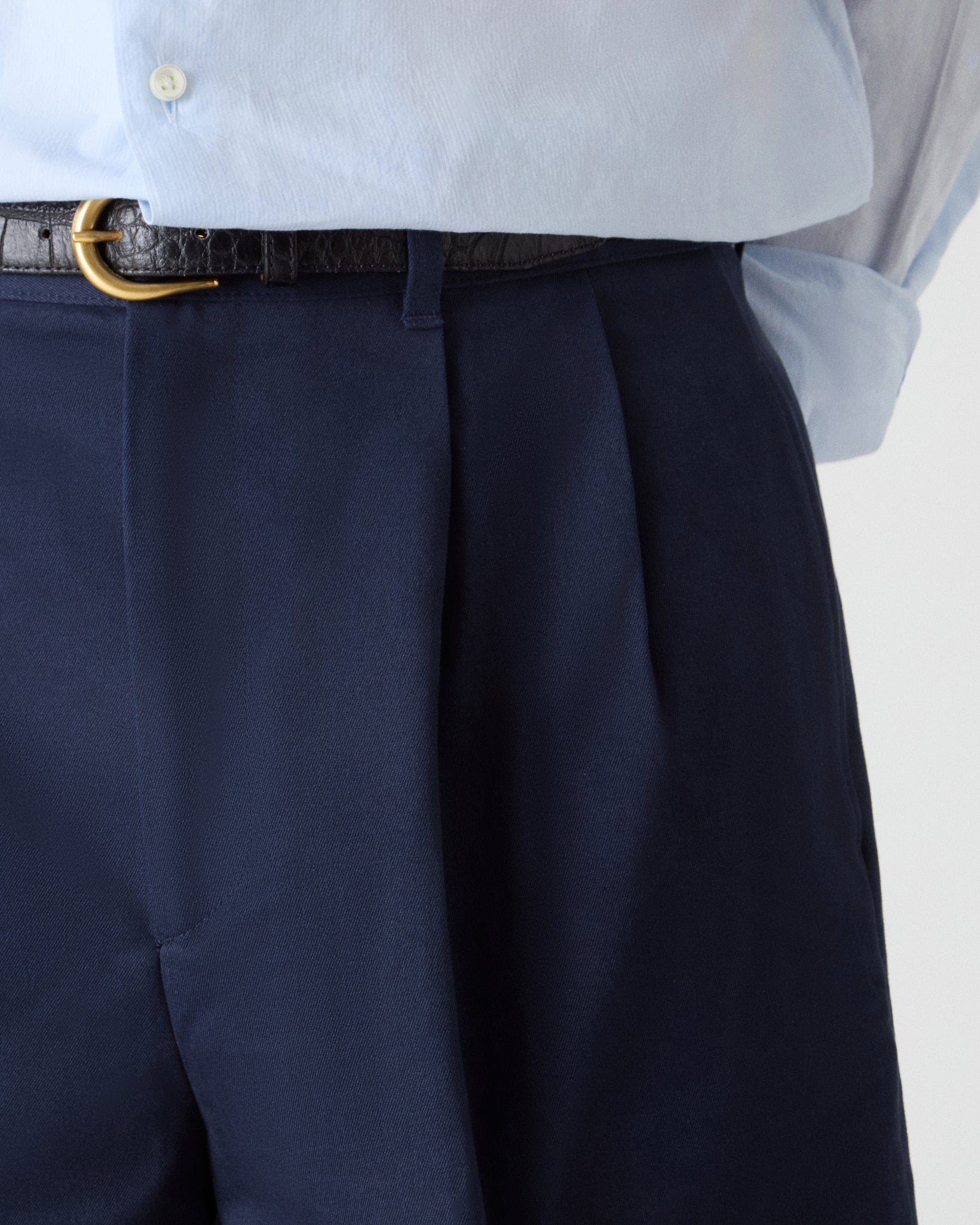 Antonello Cotton Shorts - Navy | Berg & Berg