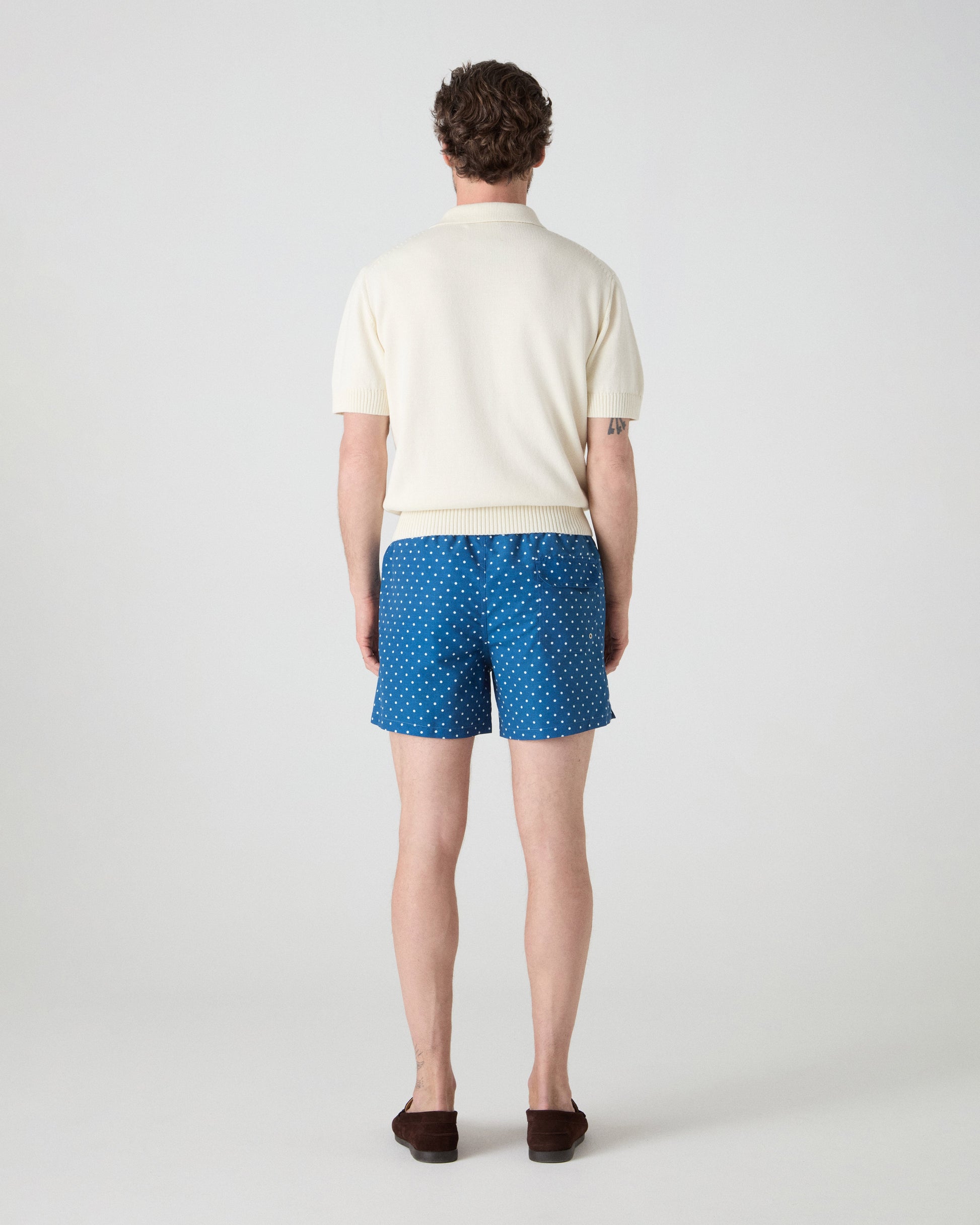 Alberto Swim Shorts - Blue/White Dots bergbergstore