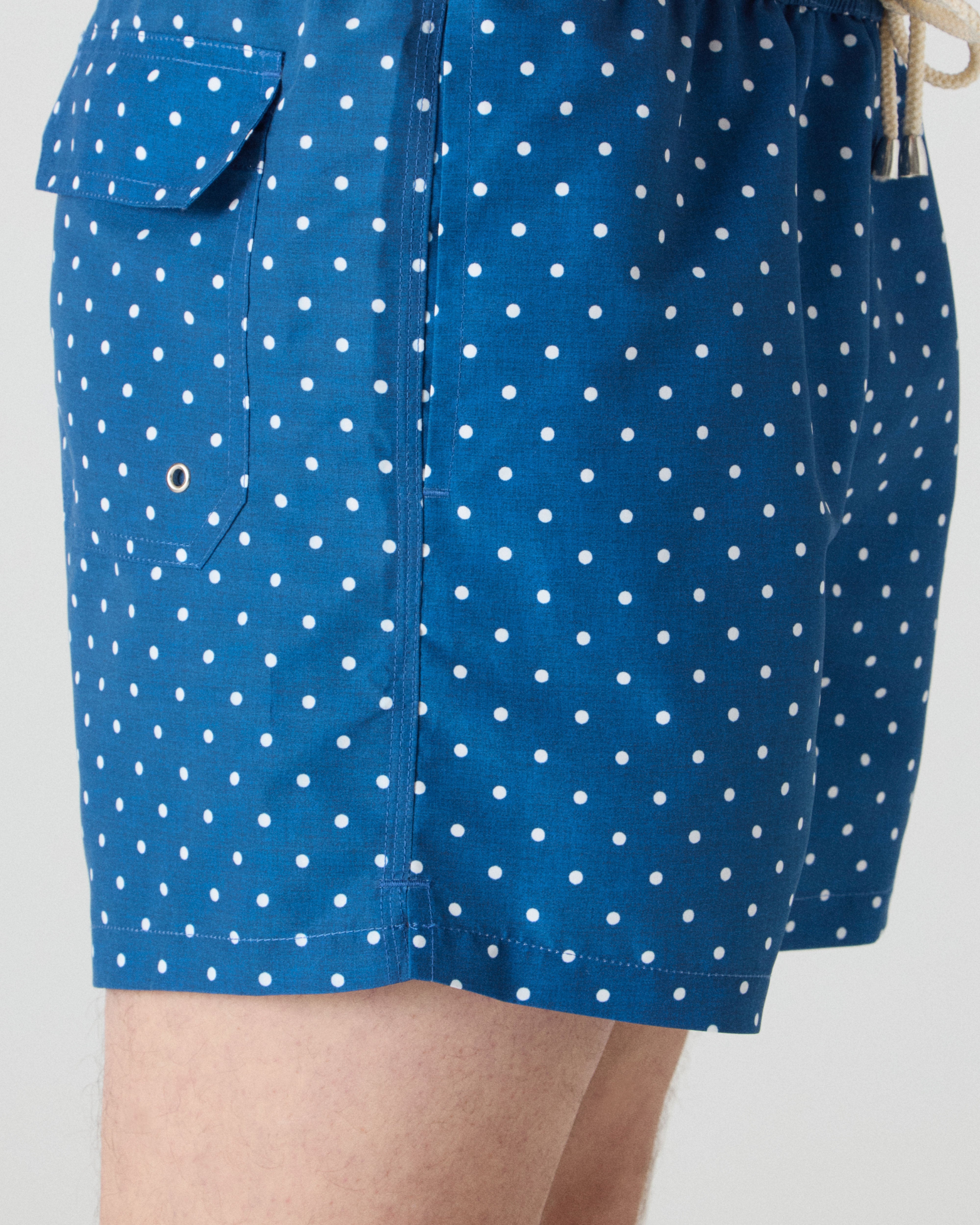 Alberto Swim Shorts - Blue/White Dots bergbergstore