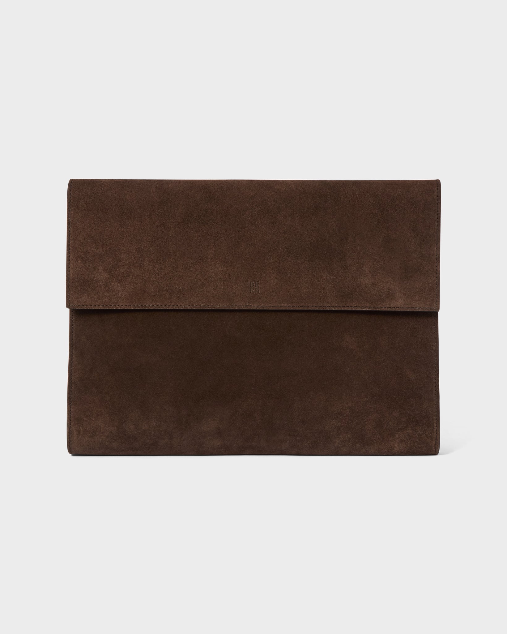 Suede Laptop Portfolio - Dark Brown Berg&Berg