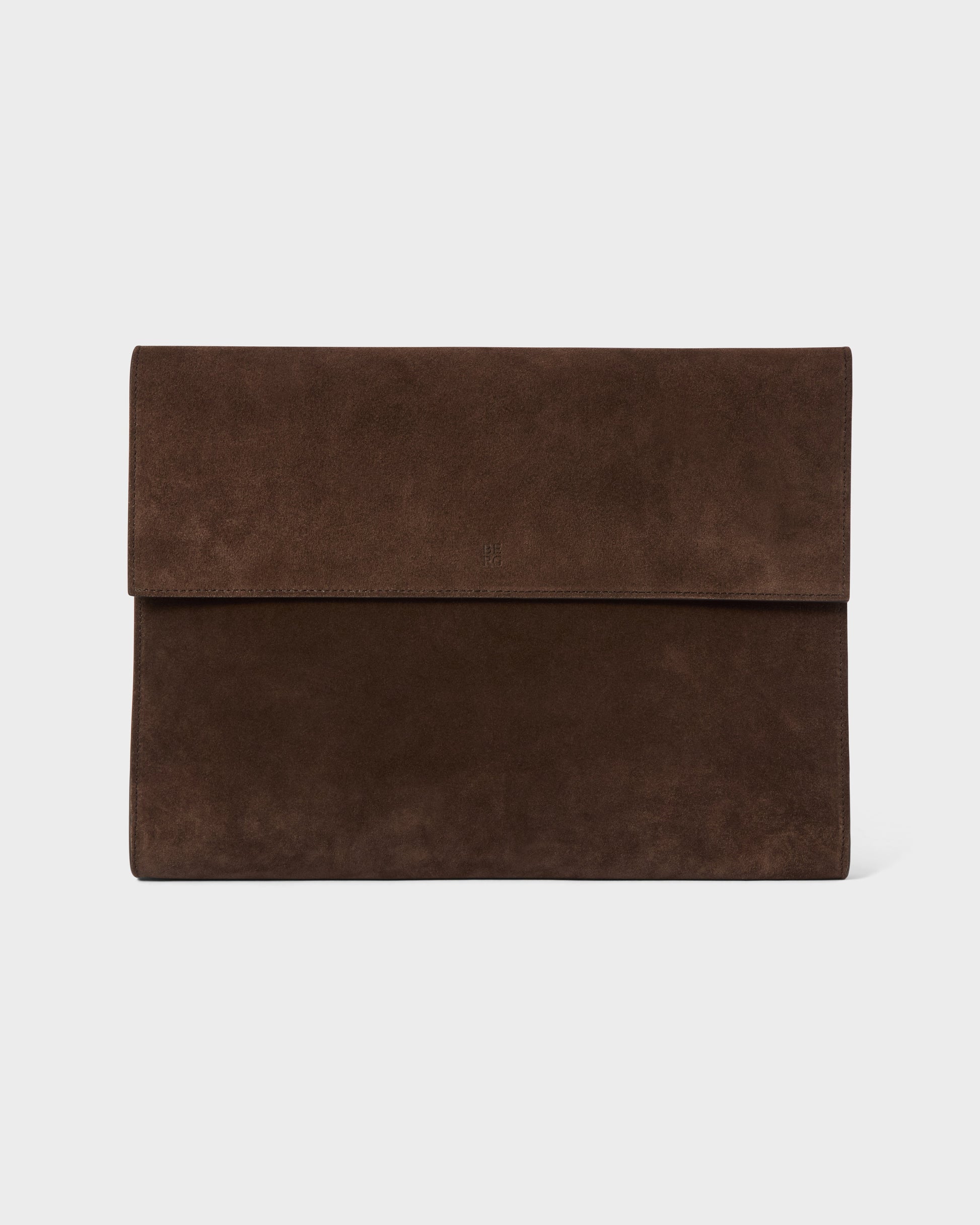 Suede Laptop Portfolio - Dark Brown Berg&Berg