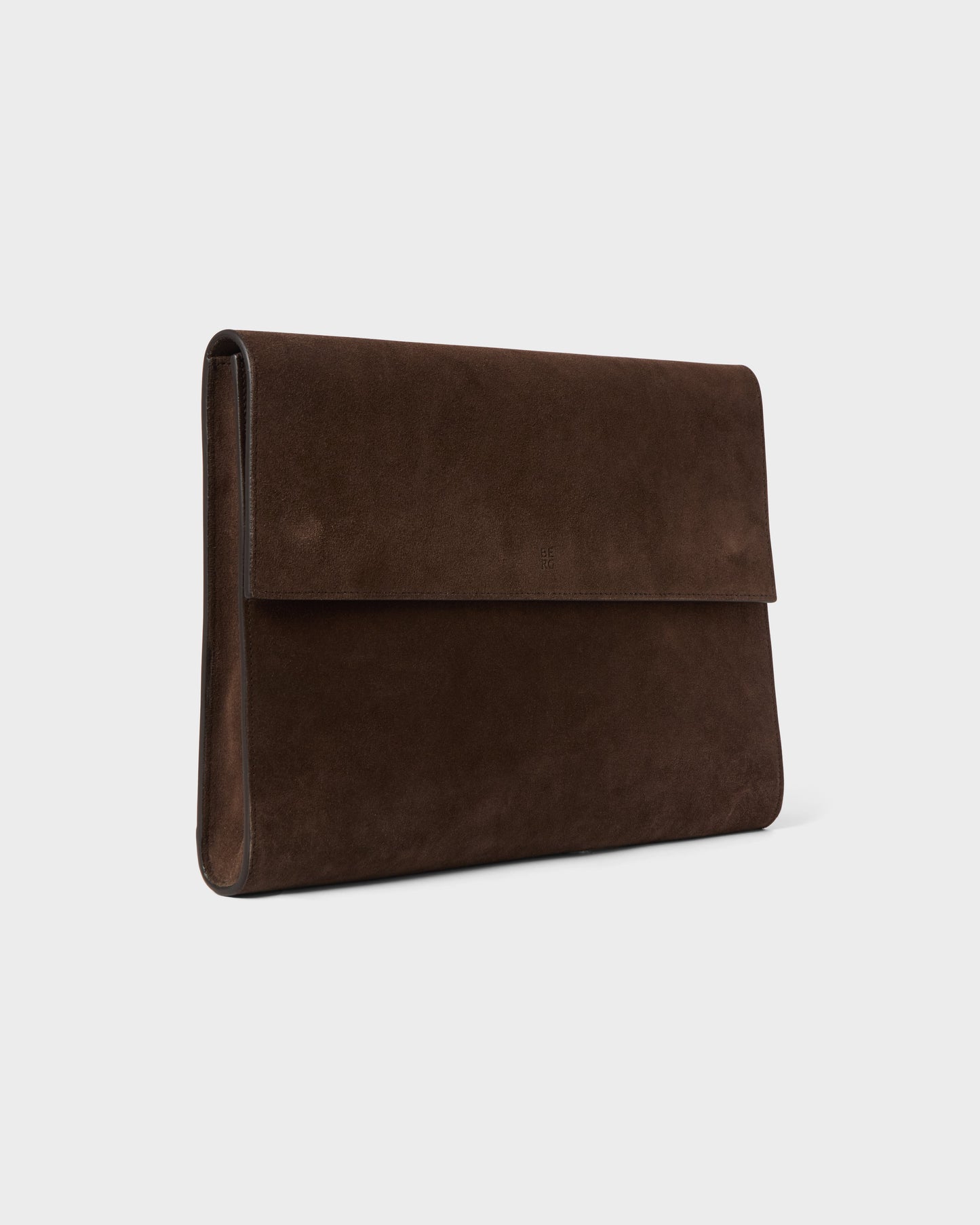 Suede Laptop Portfolio - Dark Brown Berg&Berg