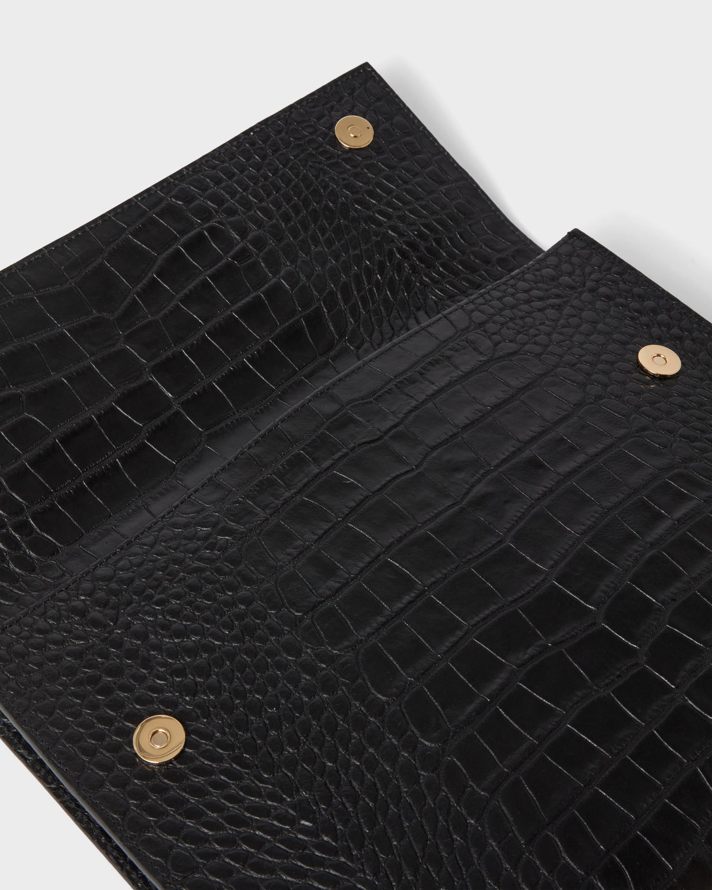 Croco Calf Laptop Portfolio - Black Berg&Berg