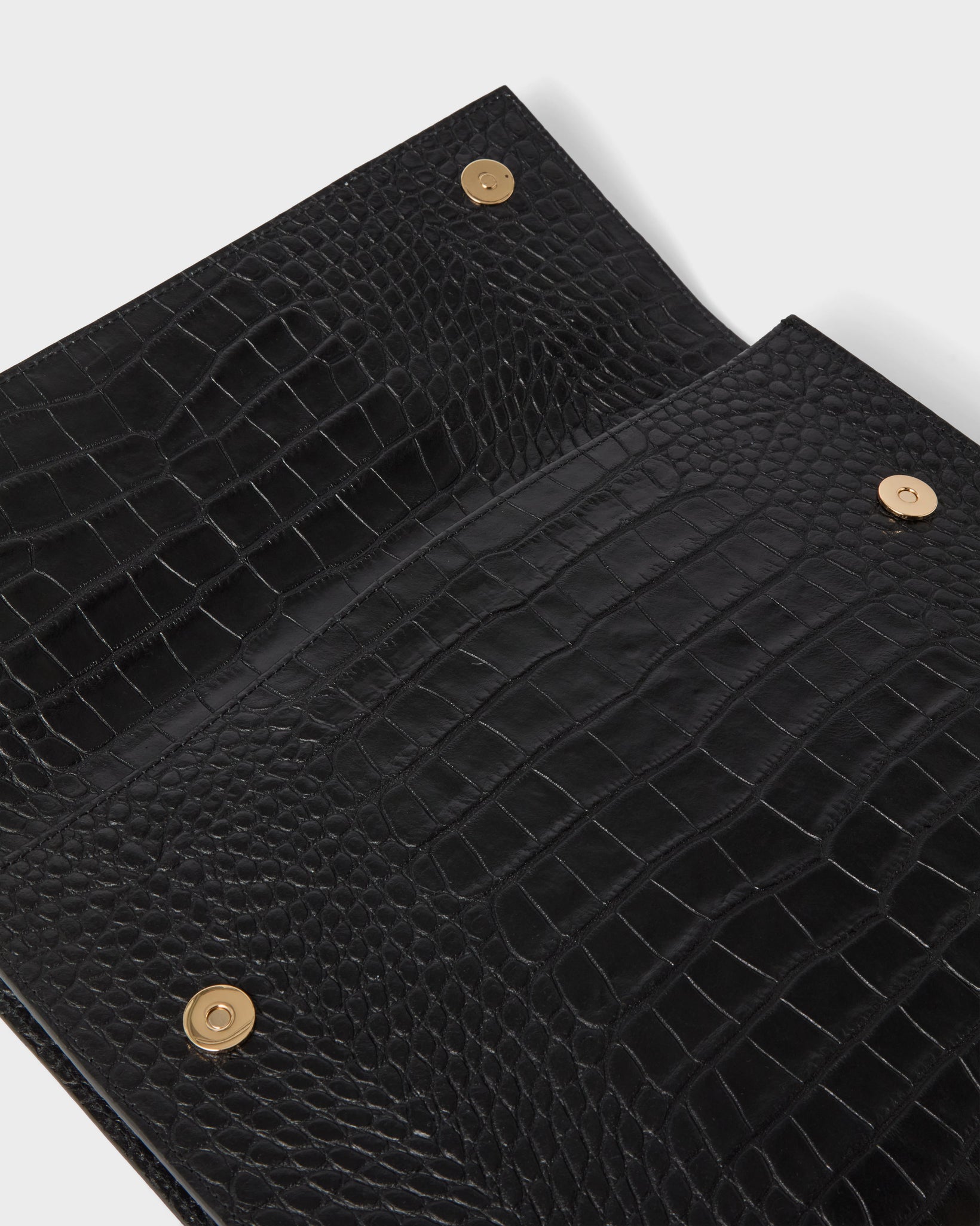 Croco Calf Laptop Portfolio - Black Berg&Berg