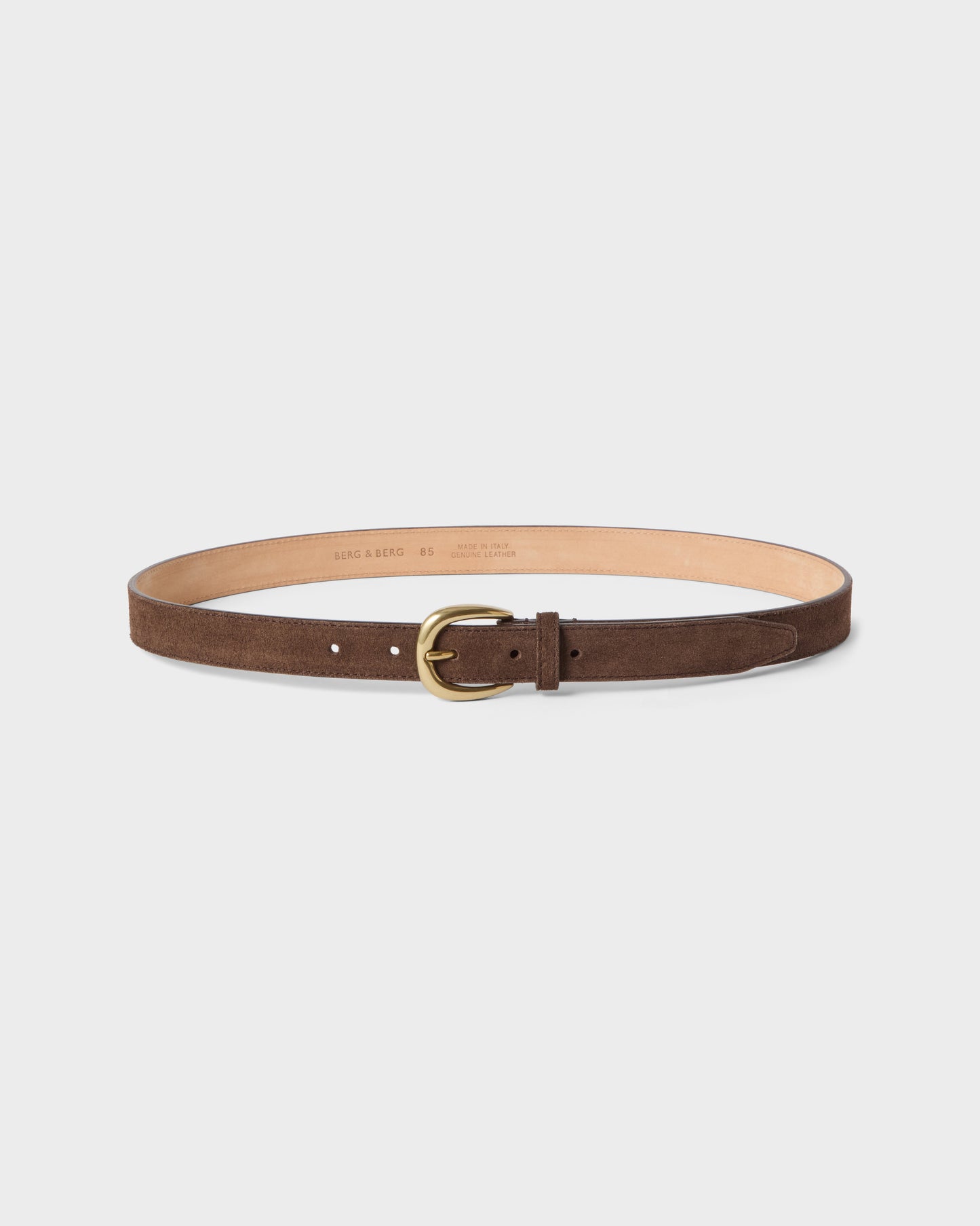 Suede Belt - Dark Brown Berg & Berg