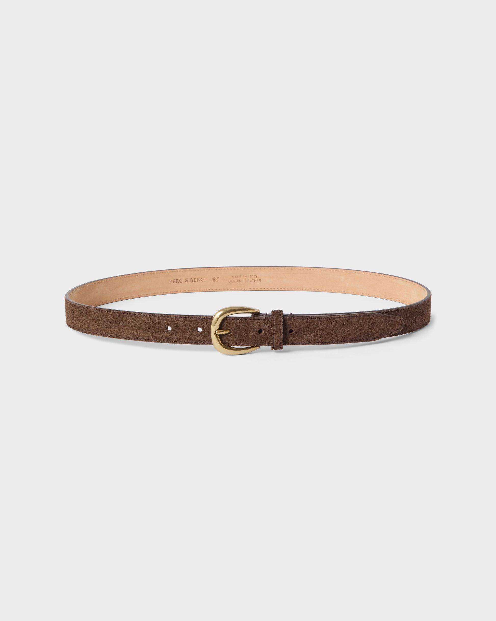 Suede Belt - Dark Brown Berg & Berg