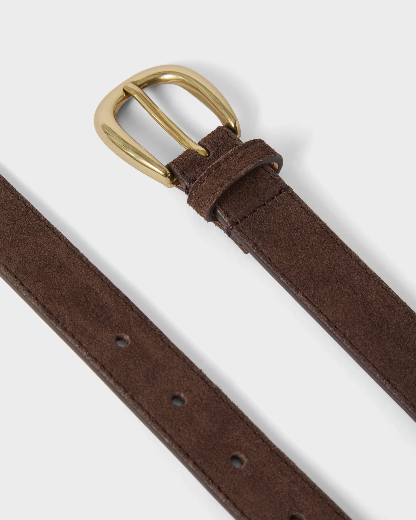 Suede Belt - Dark Brown Berg & Berg