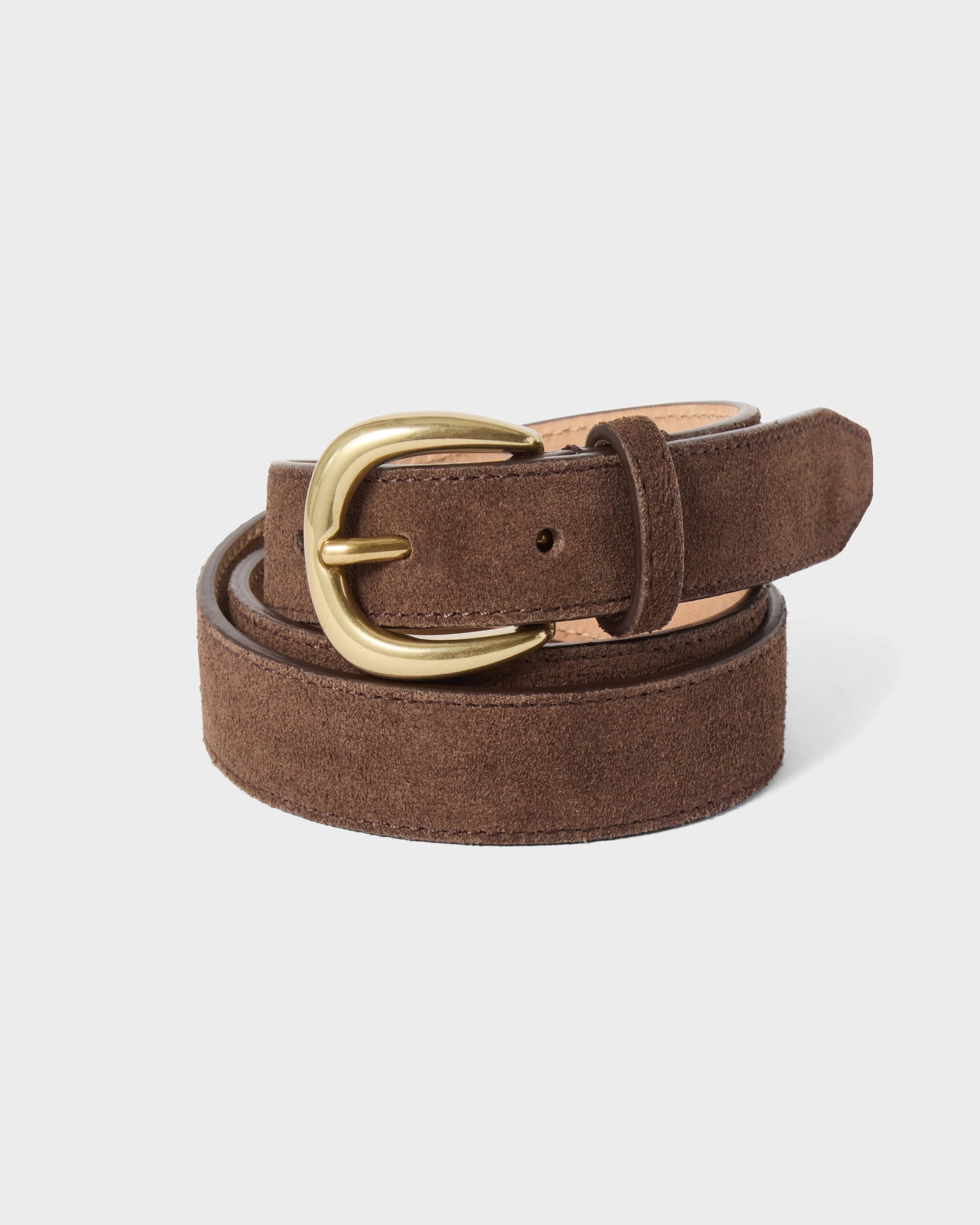 Suede Belt - Dark Brown Berg & Berg