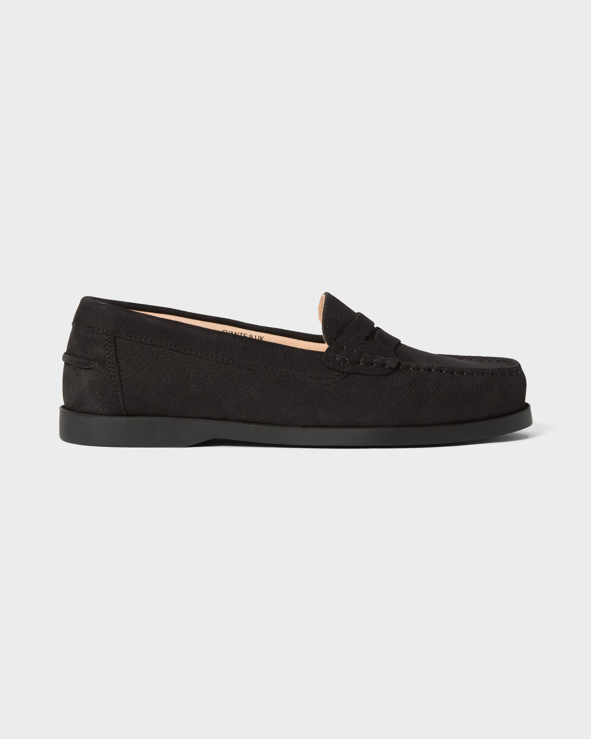 Svante Beef Roll Penny Loafer - Black Grain Berg & Berg