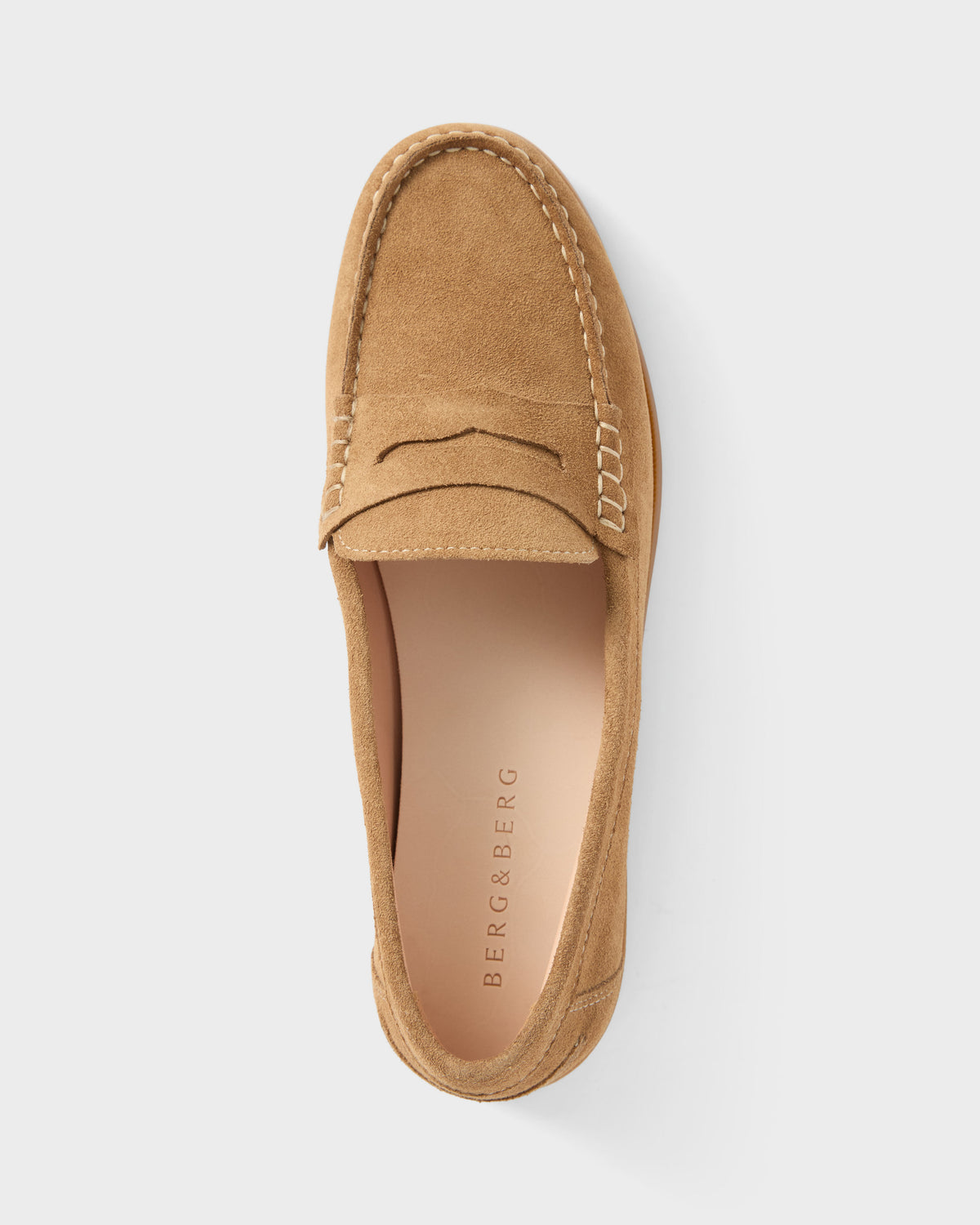 Svante Beef Roll Penny Loafer - Milkshake Suede Berg & Berg