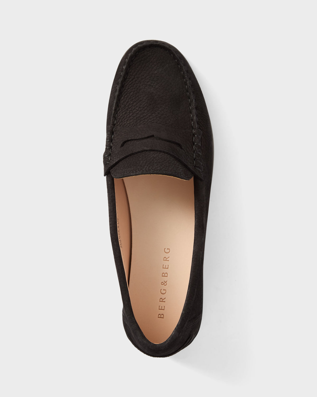 Svante Beef Roll Penny Loafer - Black Grain Berg & Berg